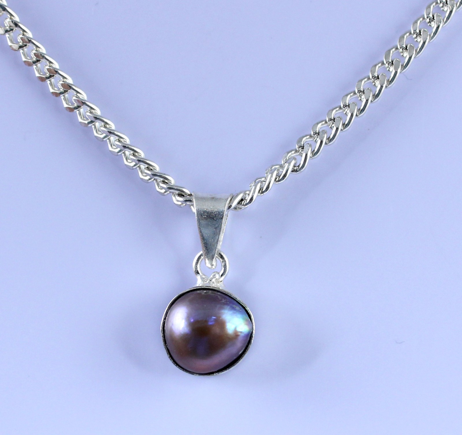 6.25 Ct Natural Tahitian Black South Sea Pearl Round Gemstone Pendant See Video