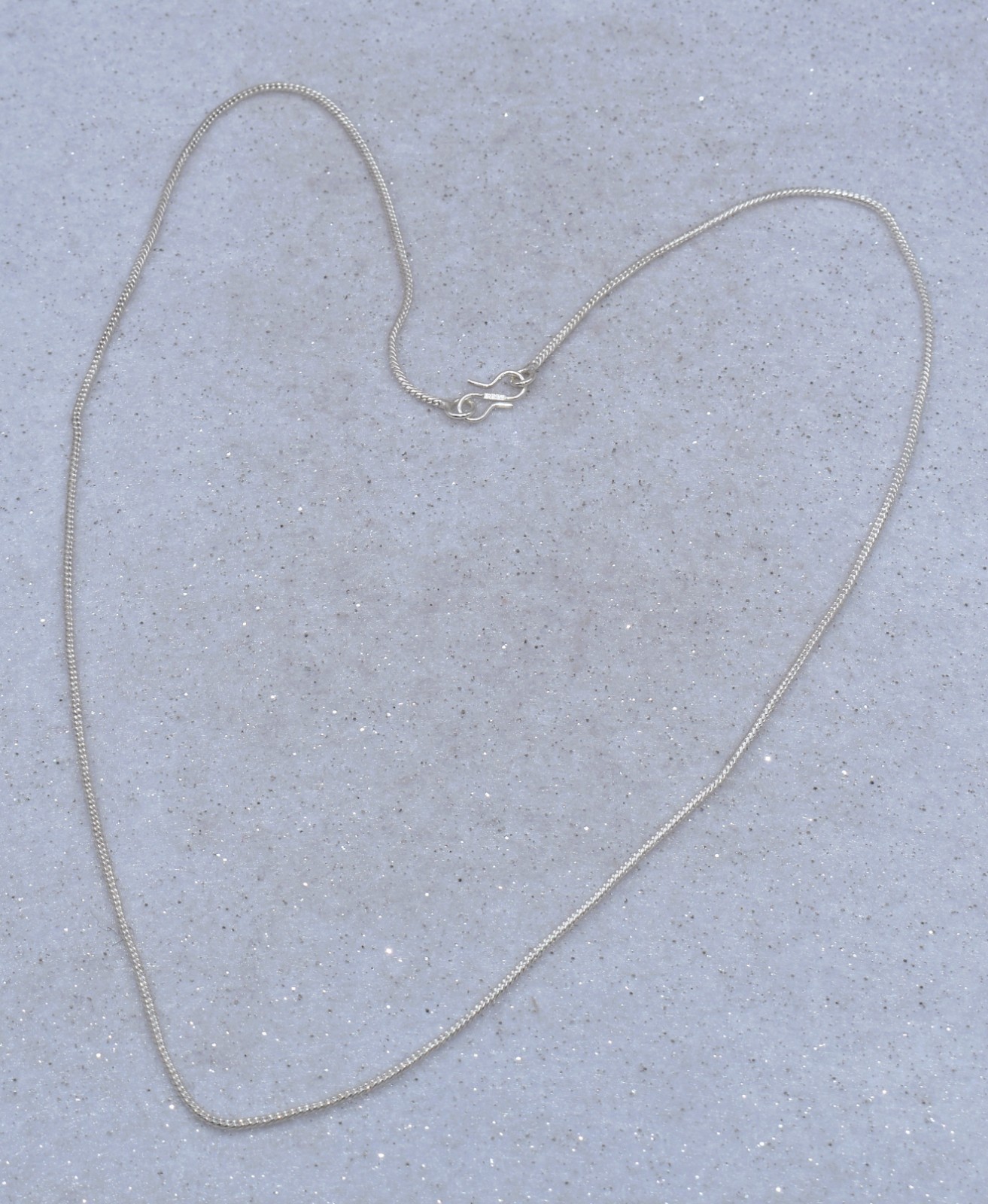 Square Snake 1.7 mm Sterling Silver Chain 27-inch 10.4 grams w/Double Hook Clasp