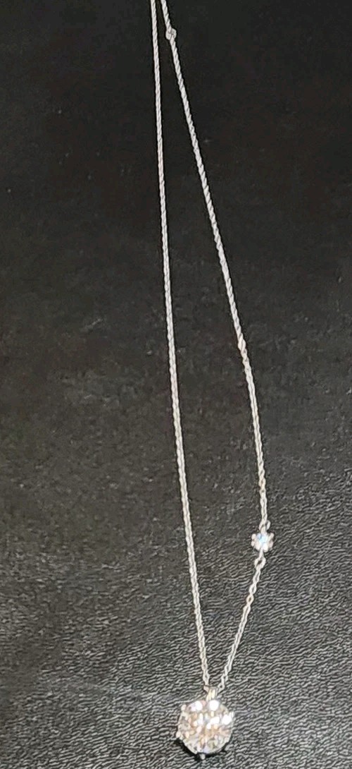 Princess Necklace Moissanite, Round, 4.00 ct, Eye Clean, Excellent Cut