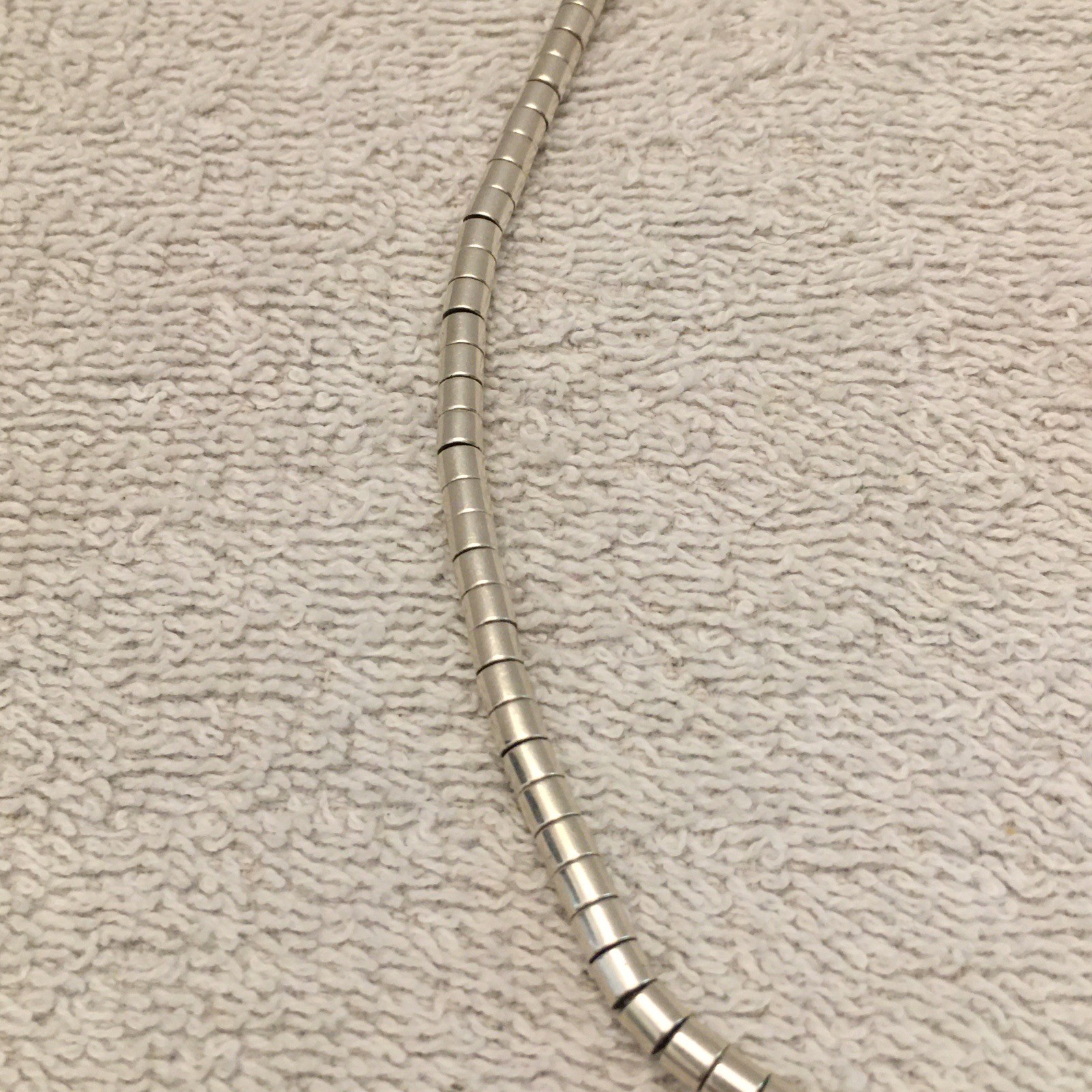 Christin Wolf Necklace Sterling Marked W/ Gemstone Hook Closure