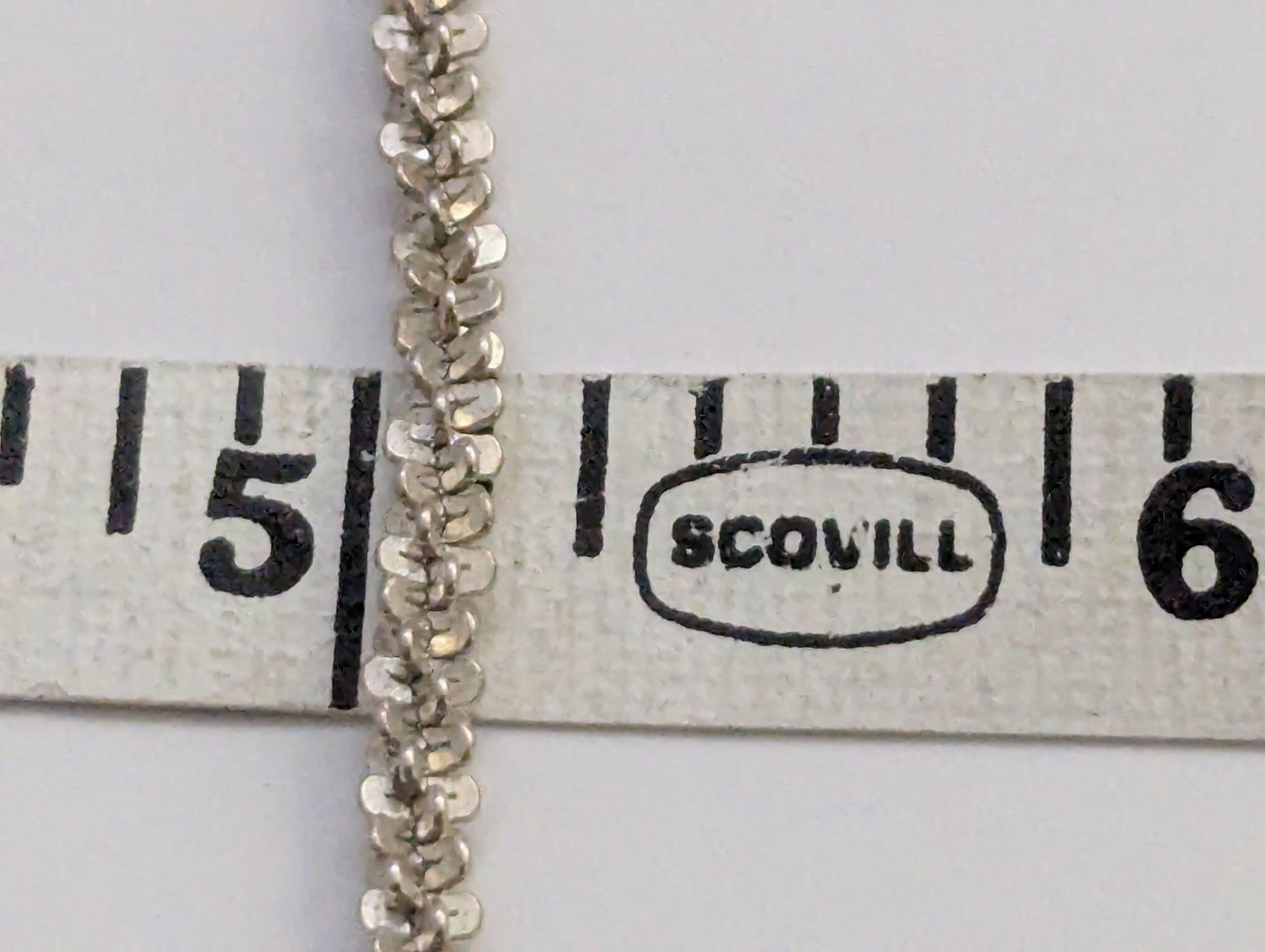 Sterling Silver 18″ 3mm Paddle Bar Margarita Link Chain Necklace