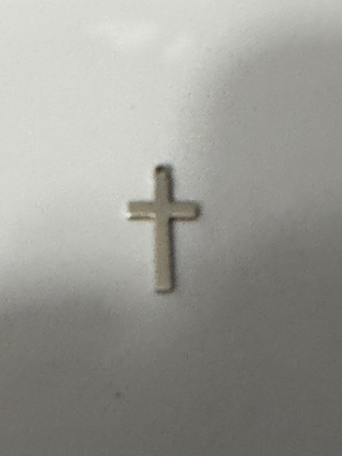 Cross Pendant Charm Religious Style No Stone Plain Metal Jewelry