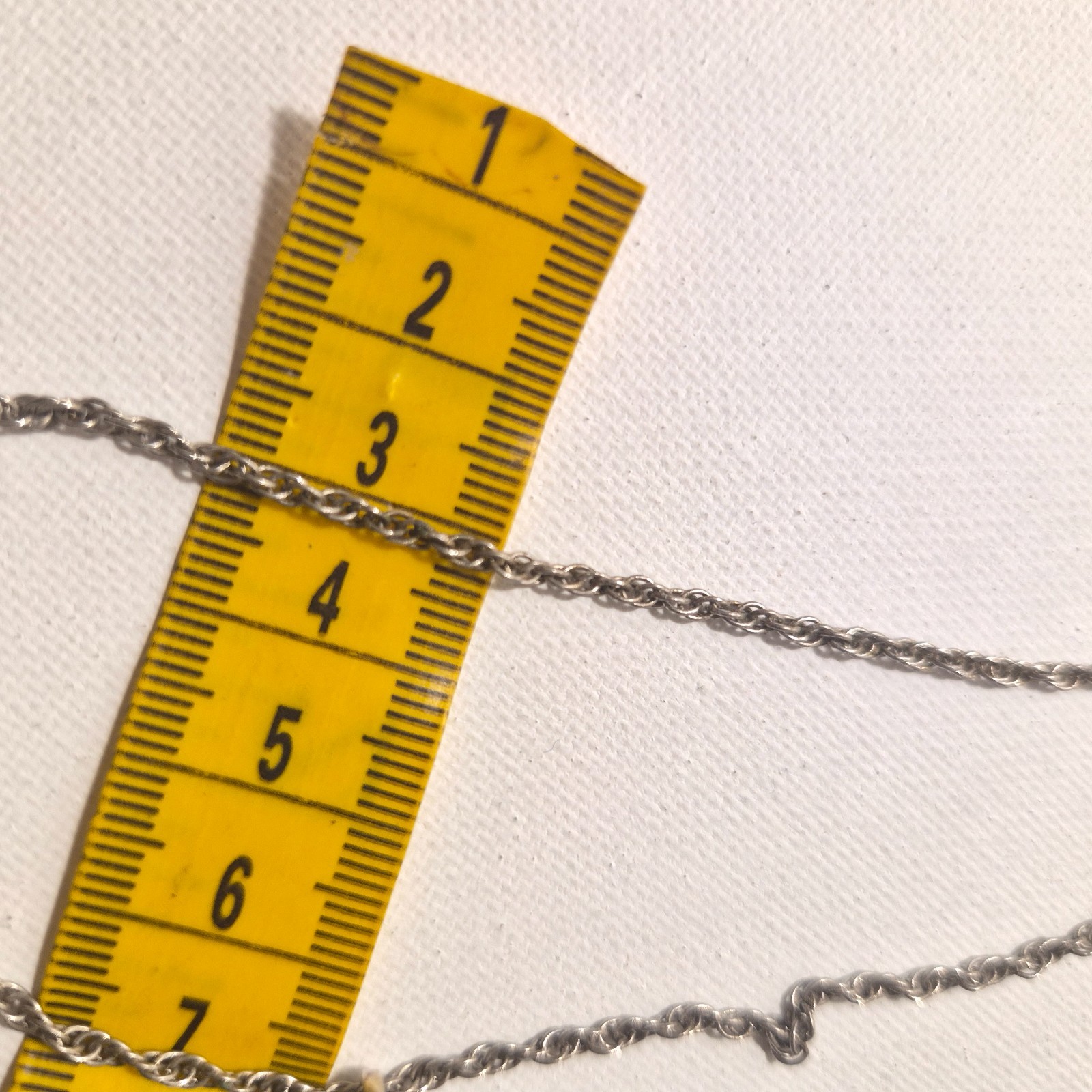 30 sterling silver rope chain with blue glass removable pendant