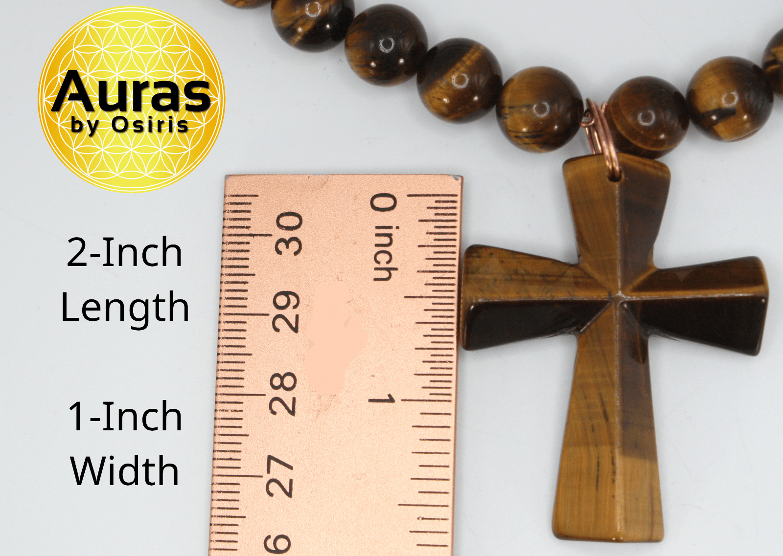 Tiger’s Eye Cross Necklace