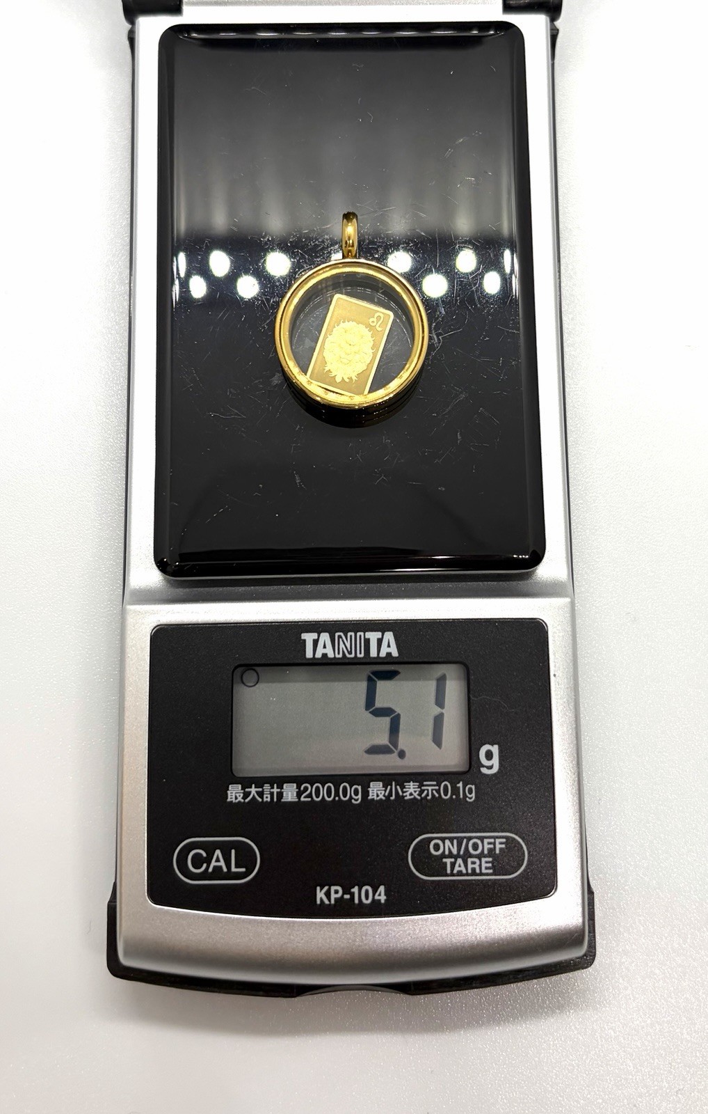 PAMP 24K Gold Leo Zodiac Ingot Pendant Necklace Chain 925 Silver Clear Case K24⁠