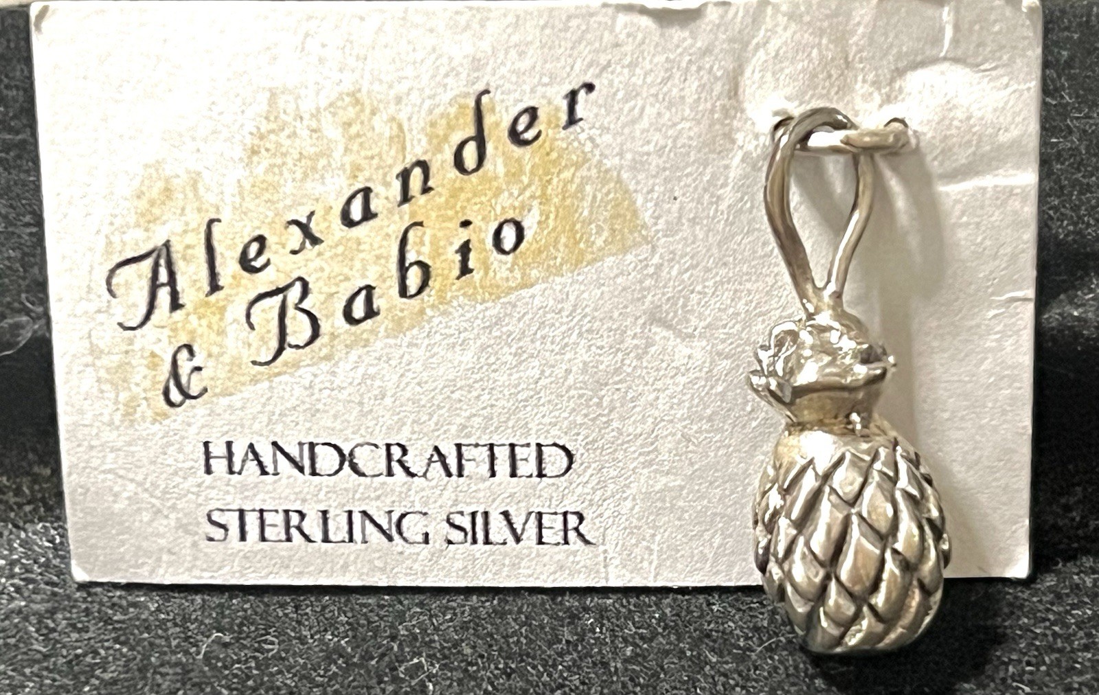 925 Sterling 1″ Pineapple Pendant Charm ALEXANDER & BABIO Charleston, SC