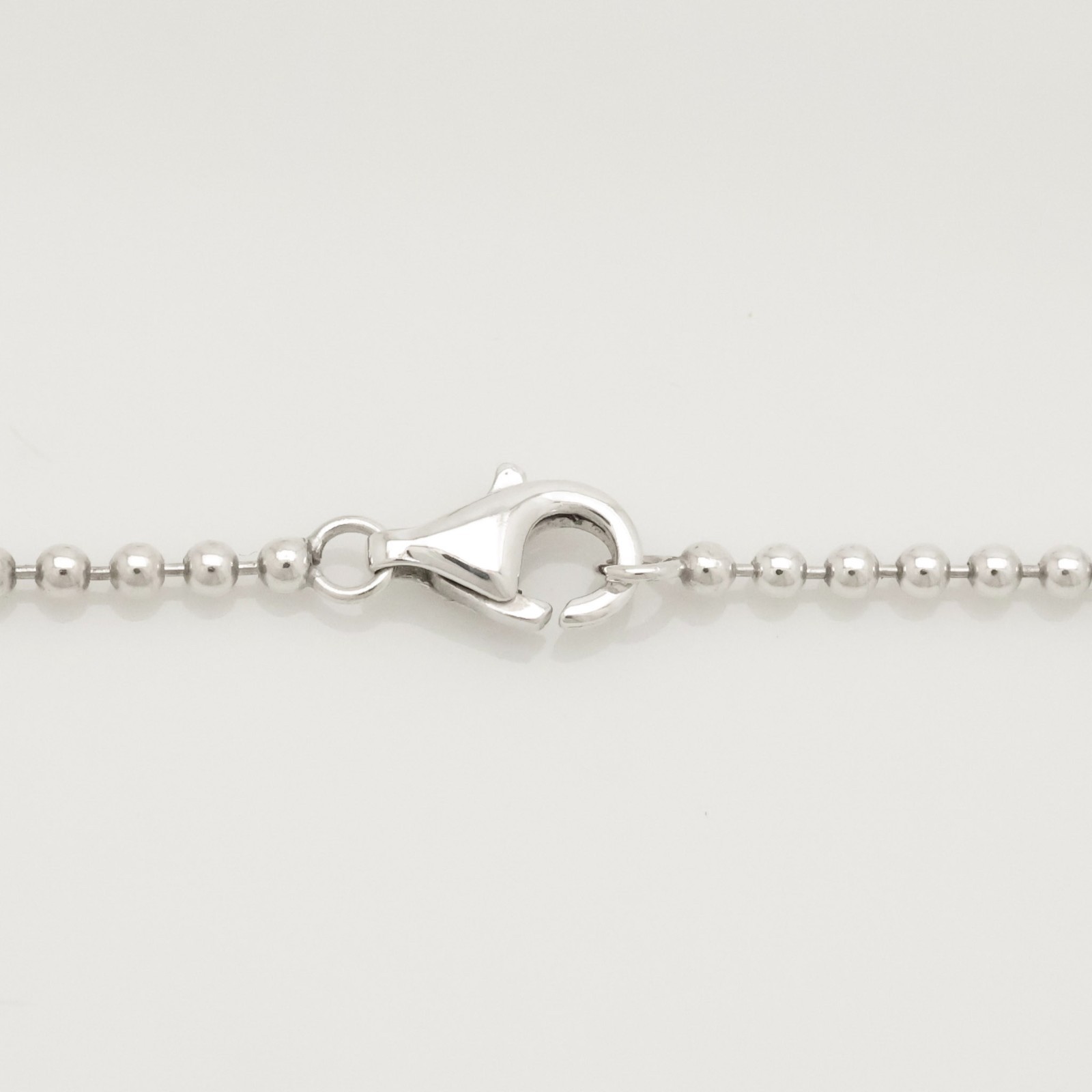 Authentic Tiffany & Co. Roman Cross Ball Chain Necklace 16″ Silver 925 w/Pouch