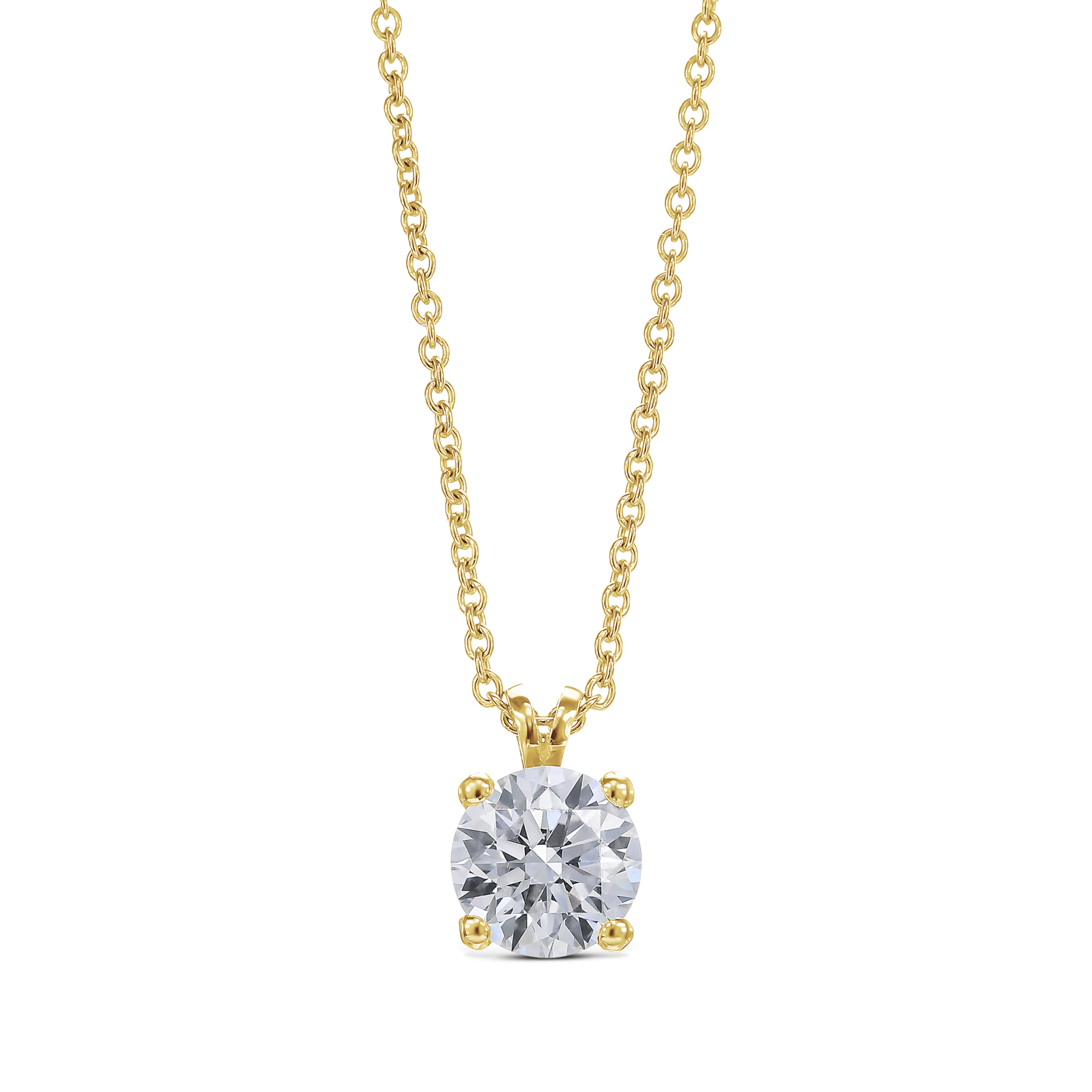 IGI Certified Diamond Pendant VVS2 D Round Cut 1 Carat Lab-created Eye Clean