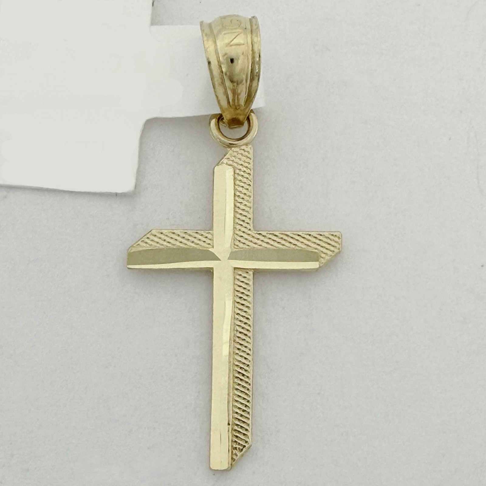 10kt Yellow Gold Unisex Cross Religious Charm Pendant