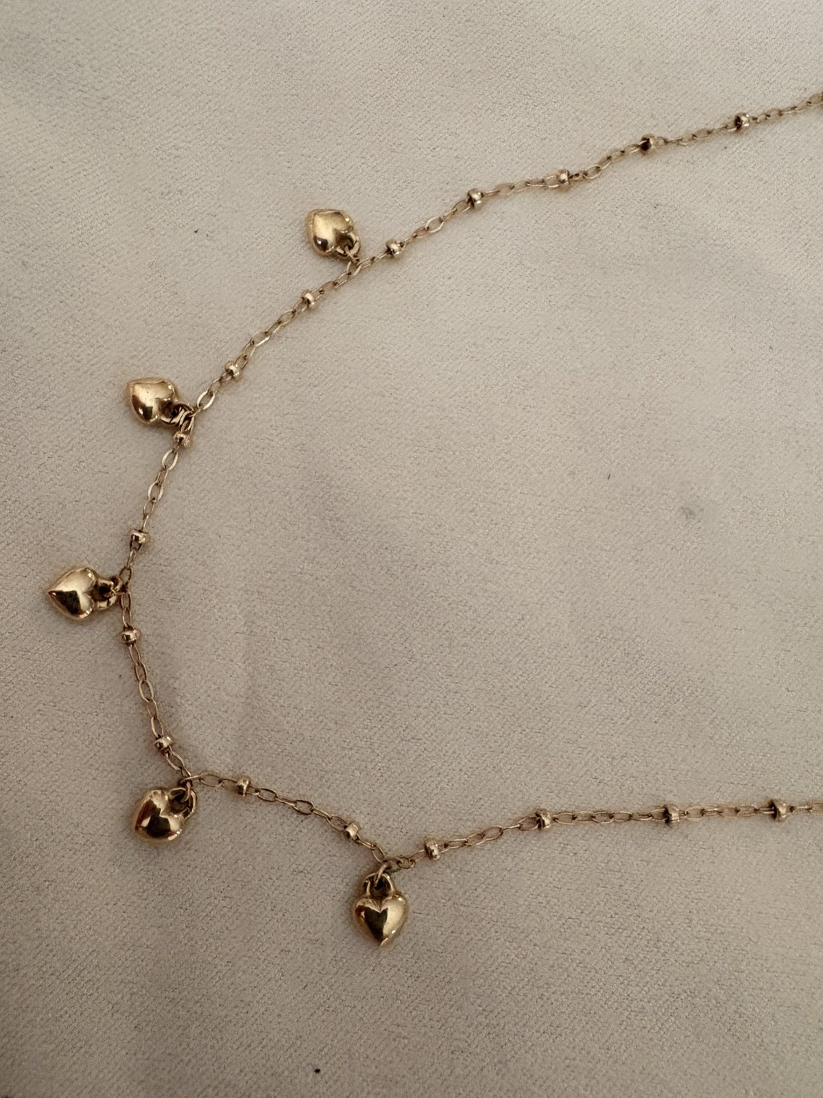 James Avery 14K Gold-Drop Hearts Necklace