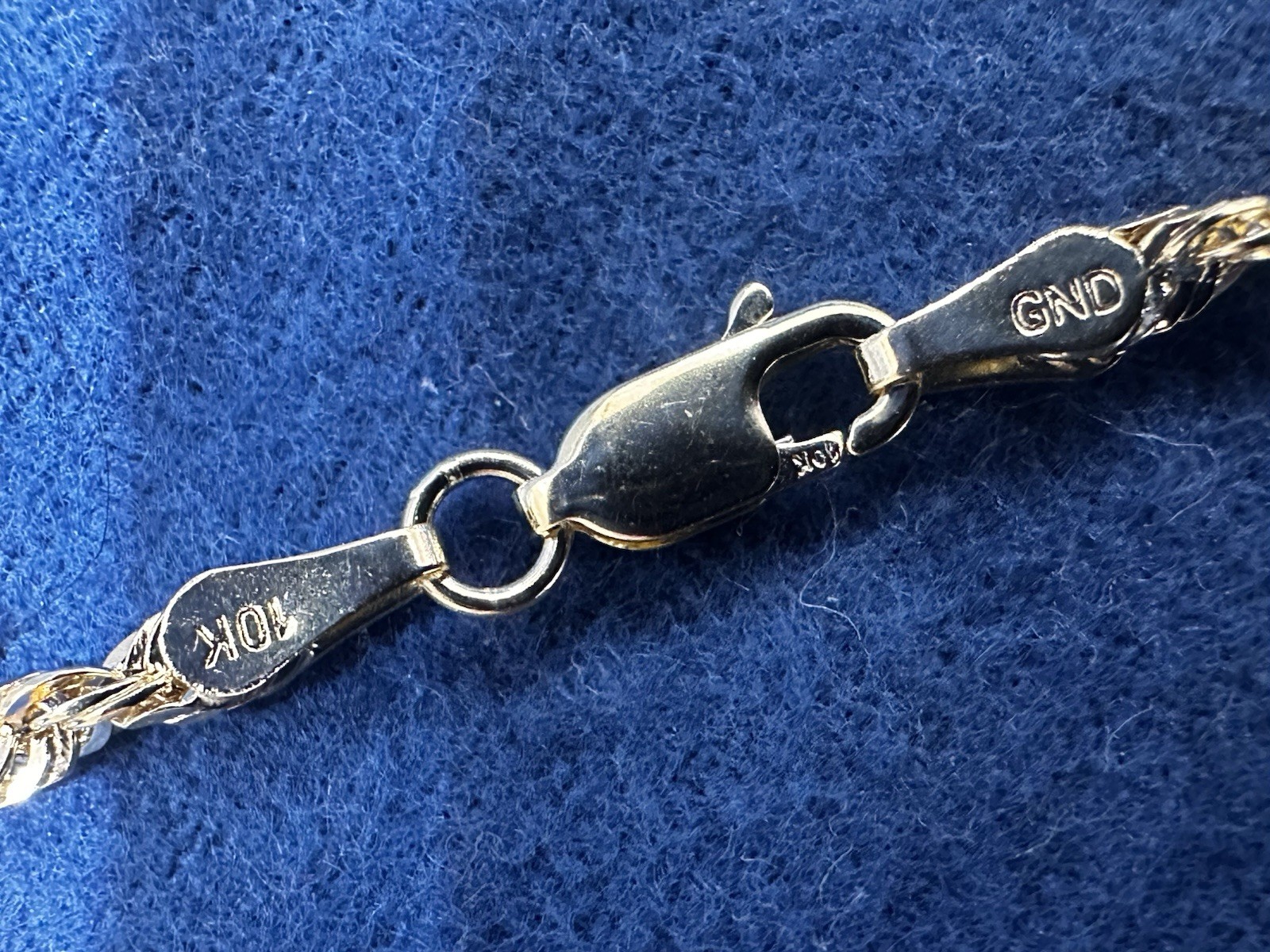 10kt Hollow Rope Chain