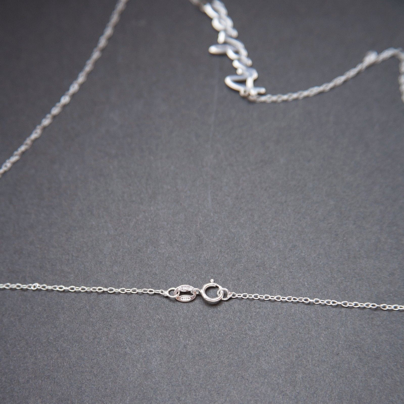 Patricia Name Plate Necklace Pendent Sterling Silver female Personalized Custom