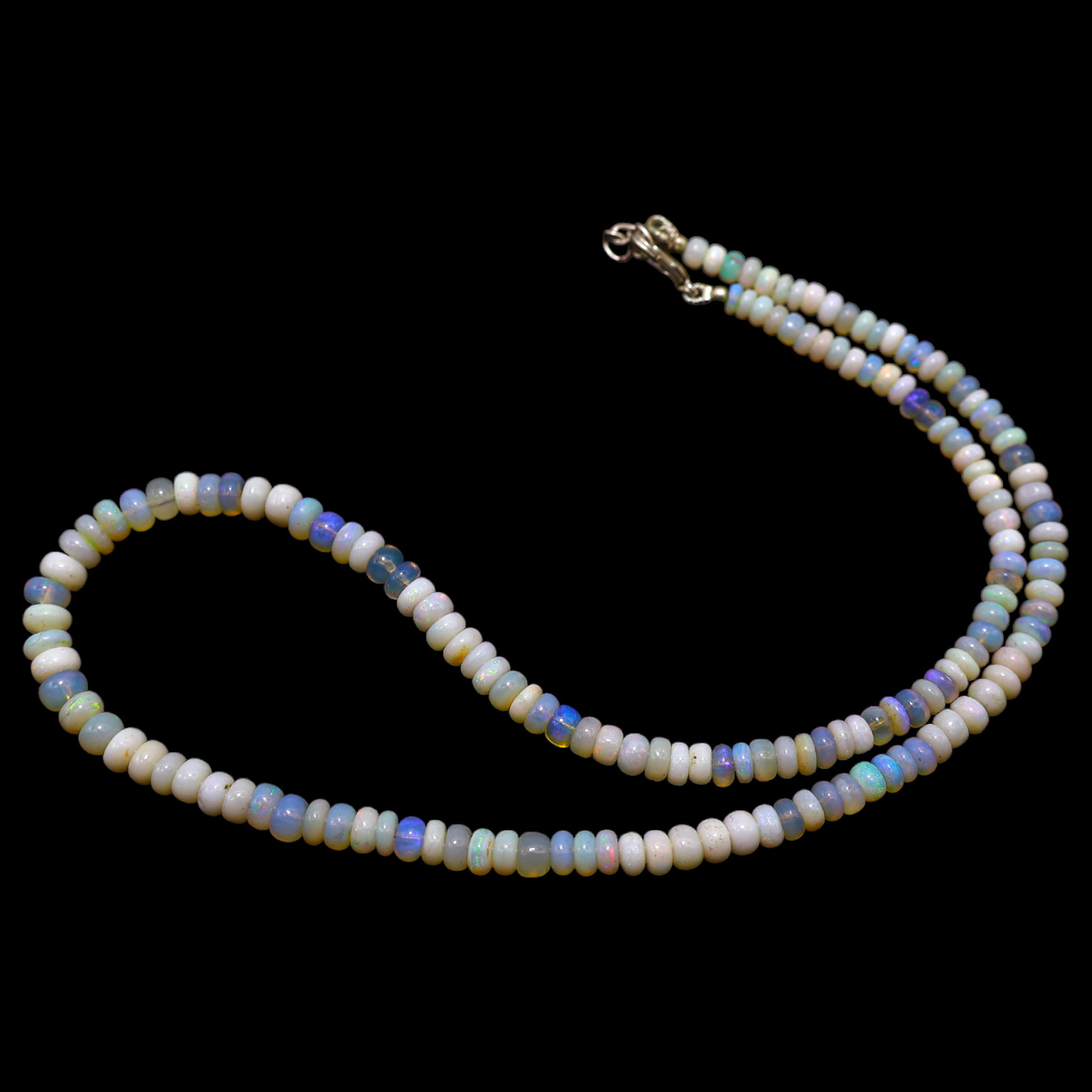Smooth Fire Opal Beaded Not Applicable Rondelle Art Deco Mother Ethnic Necklace