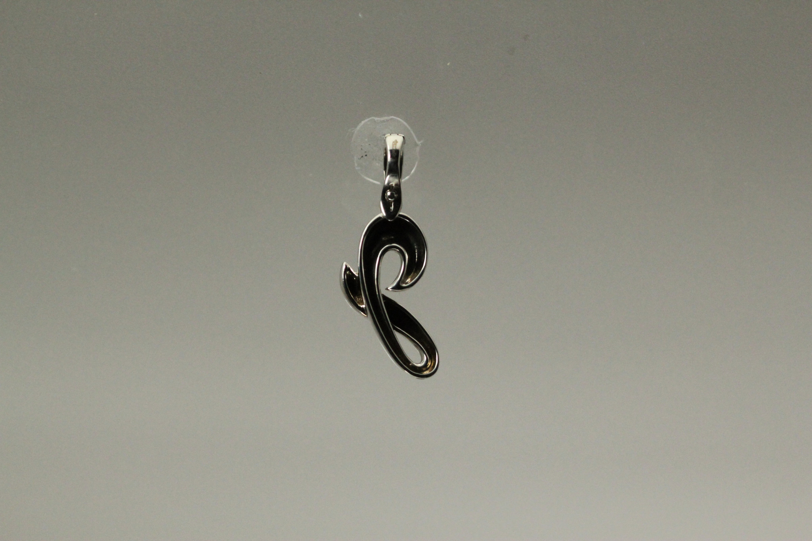 925 Sterling Silver Fancy Letter “G” Pendant Enhancer Bail 3.4 Grams (PEN9399)