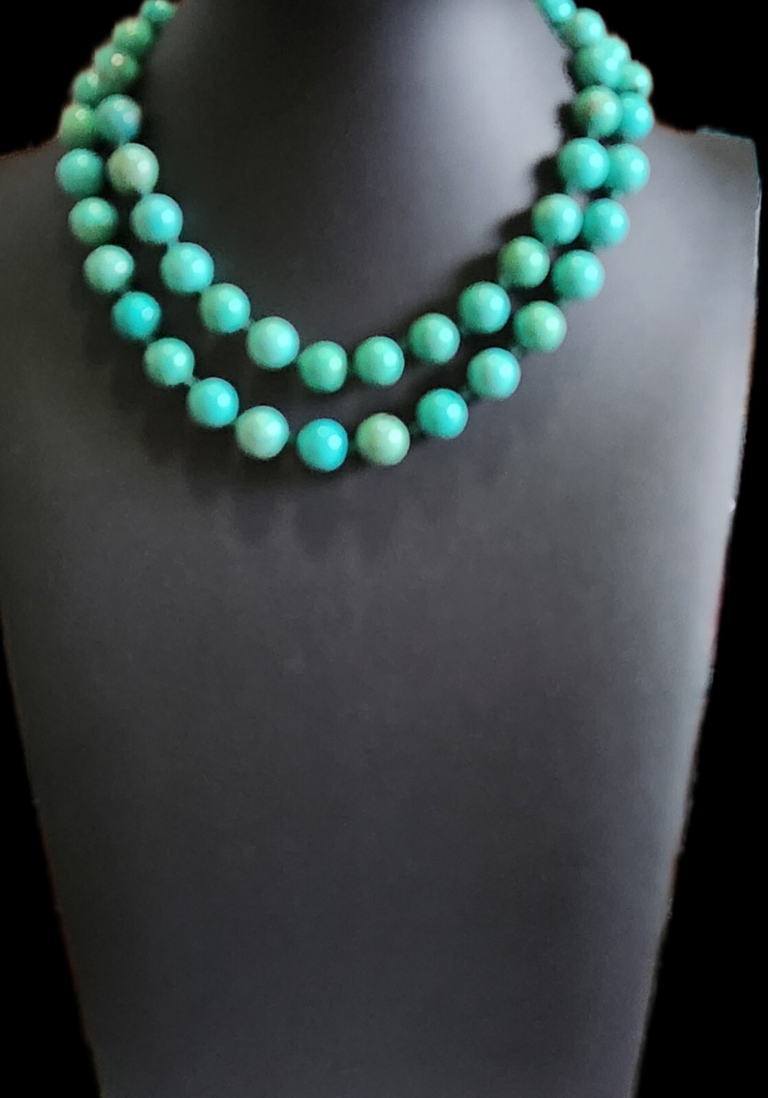 Magnesite Endless Beaded Necklace -32 in