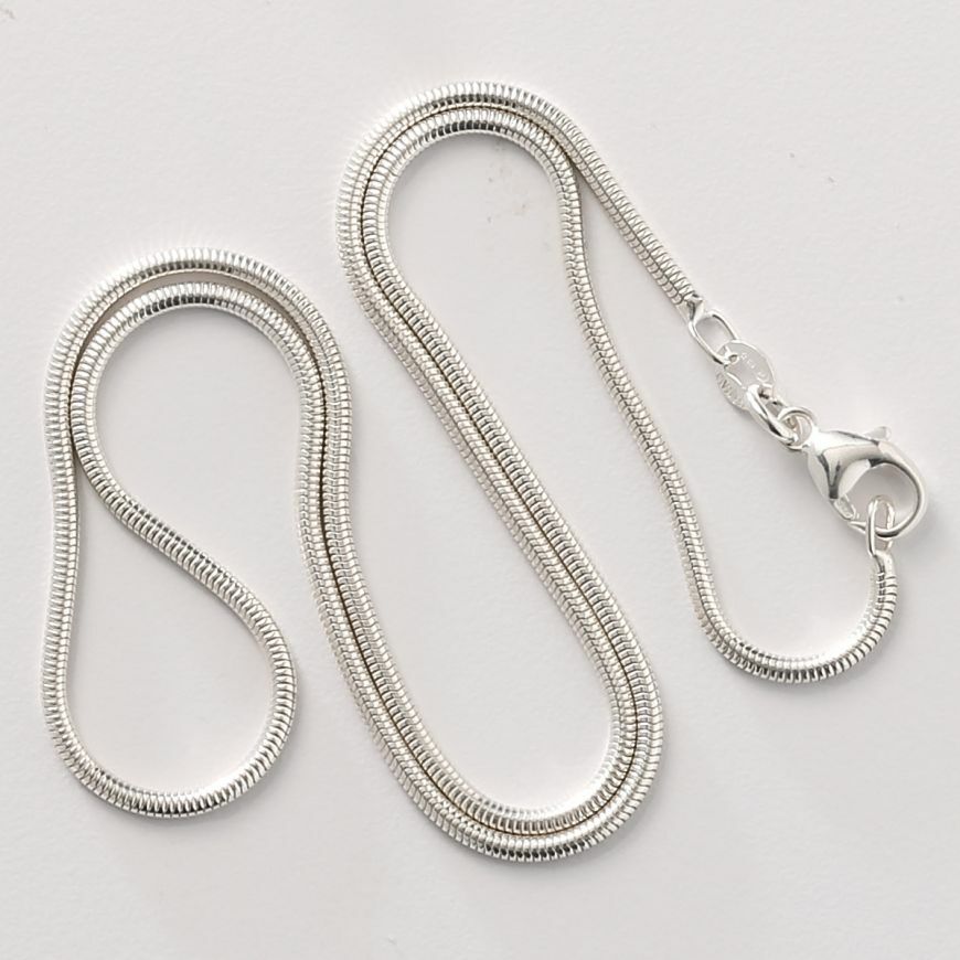 Genuine 925 Sterling Silver Italian 1.2mm Thin Snake Chain Necklace 16″ – 38inch