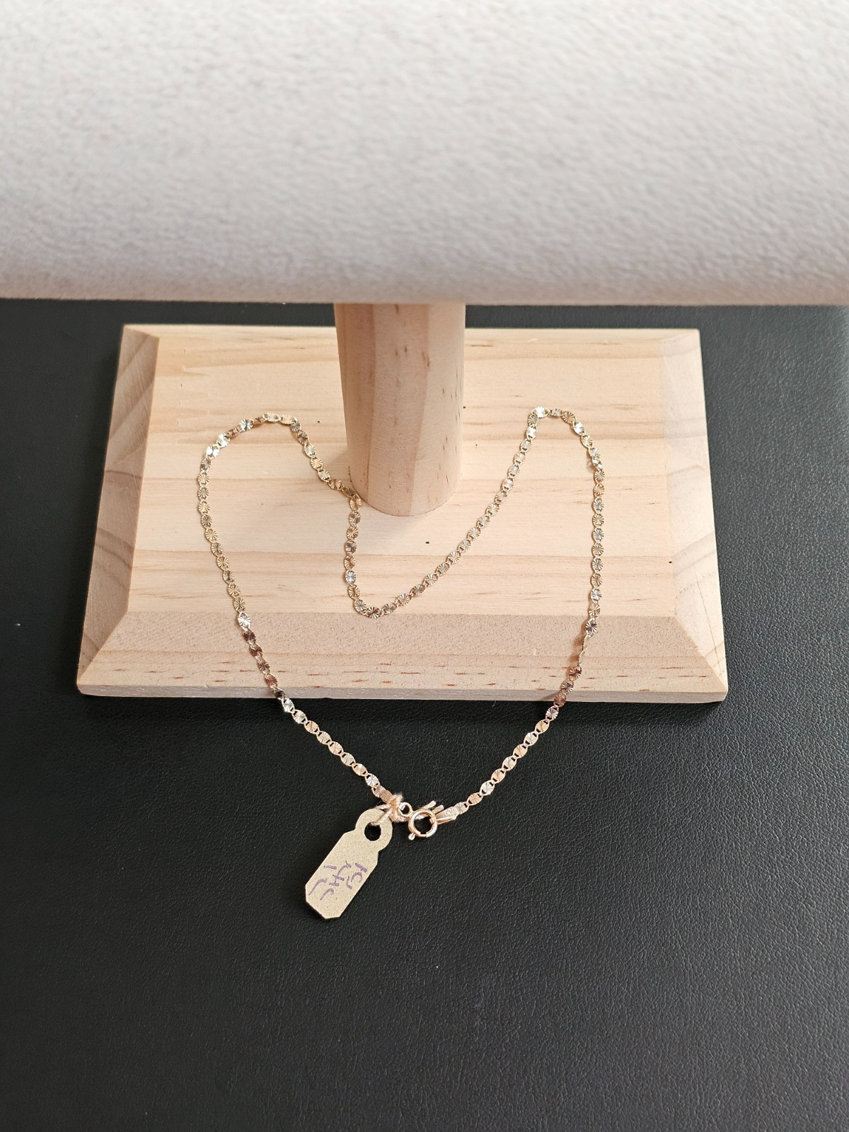 14k gold kid tri color necklace 12 inch
