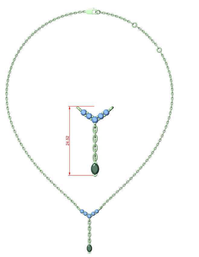Marquise Certified VVS1 Natural Diamond Luxury Engagement Pendant 14K Gold Over