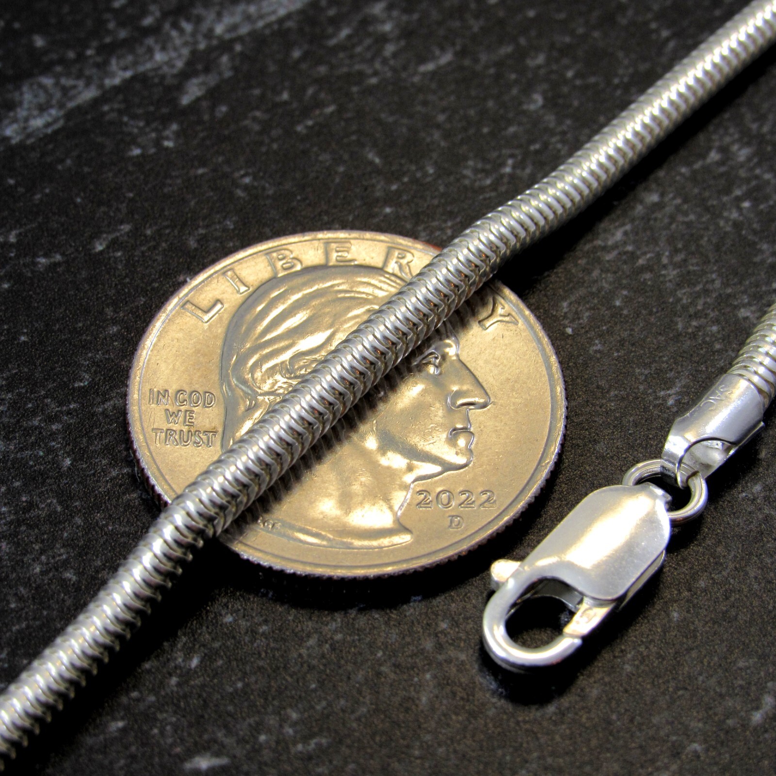 Solid 925 Sterling Silver Italian SNAKE Chain for Pendants Bracelet or Necklace