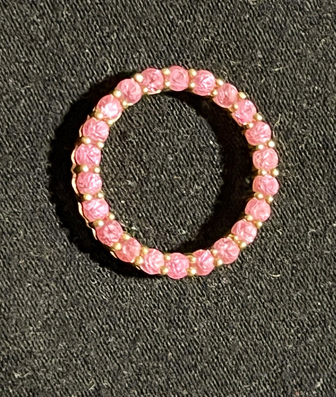 Gorgeous 14k Pink Topaz Circle Of Life Pendant