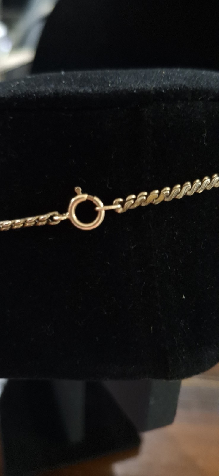 Gold color rope Chain Necklace with Spring Ring Metal No Stone