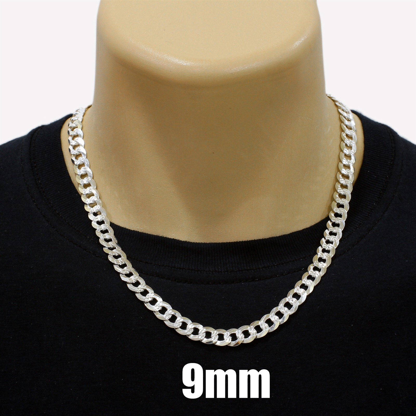 Guaranteed 925 Sterling Silver Miami Cuban Chain Necklace Men’s Jewelry