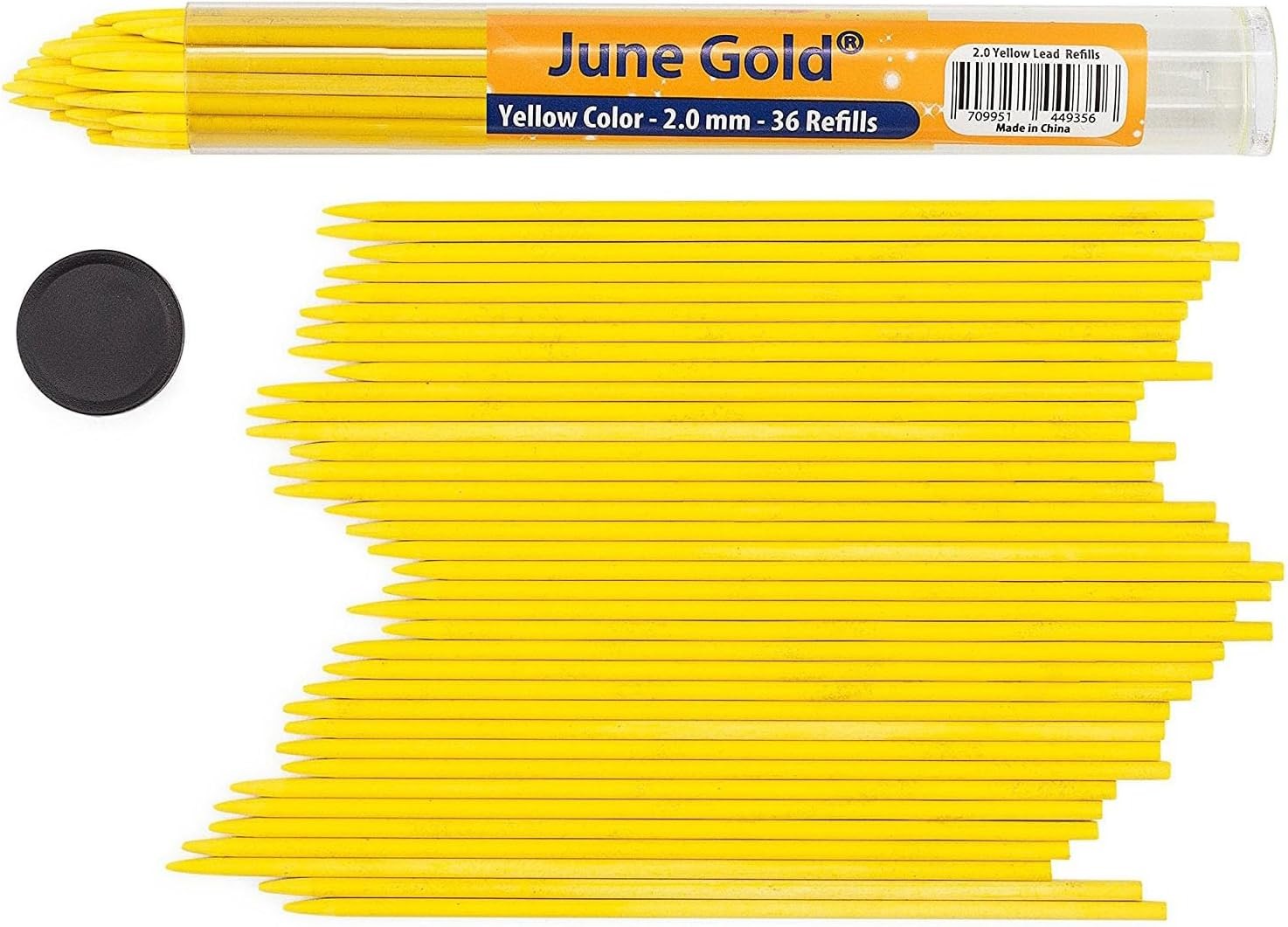 June Gold 36 Yellow (Pineapple #103) Colored 2.0 mm Lead Refills