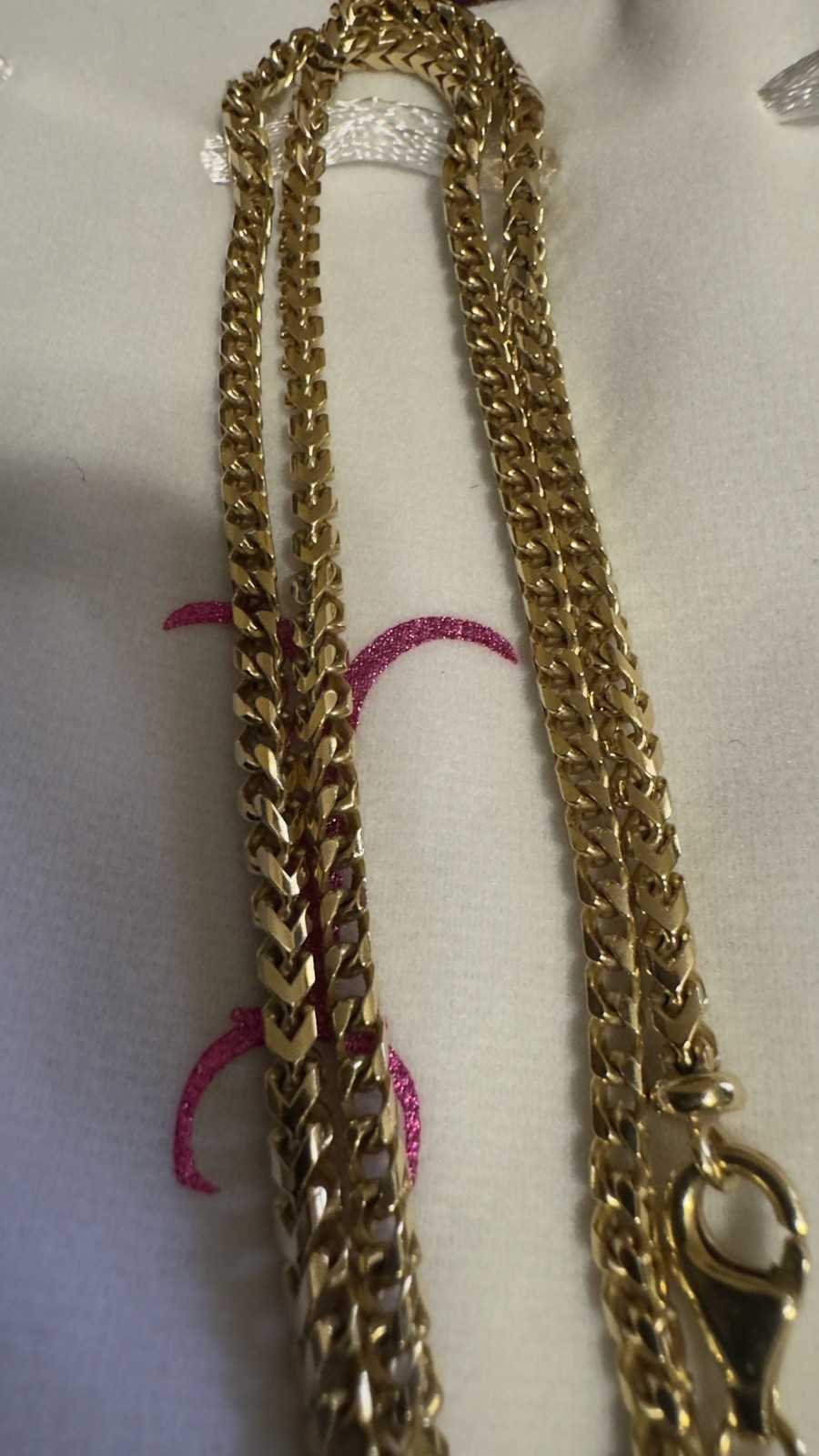 14k Solid Gold Chain Franco 3mm Jacoje 26.2 Grams