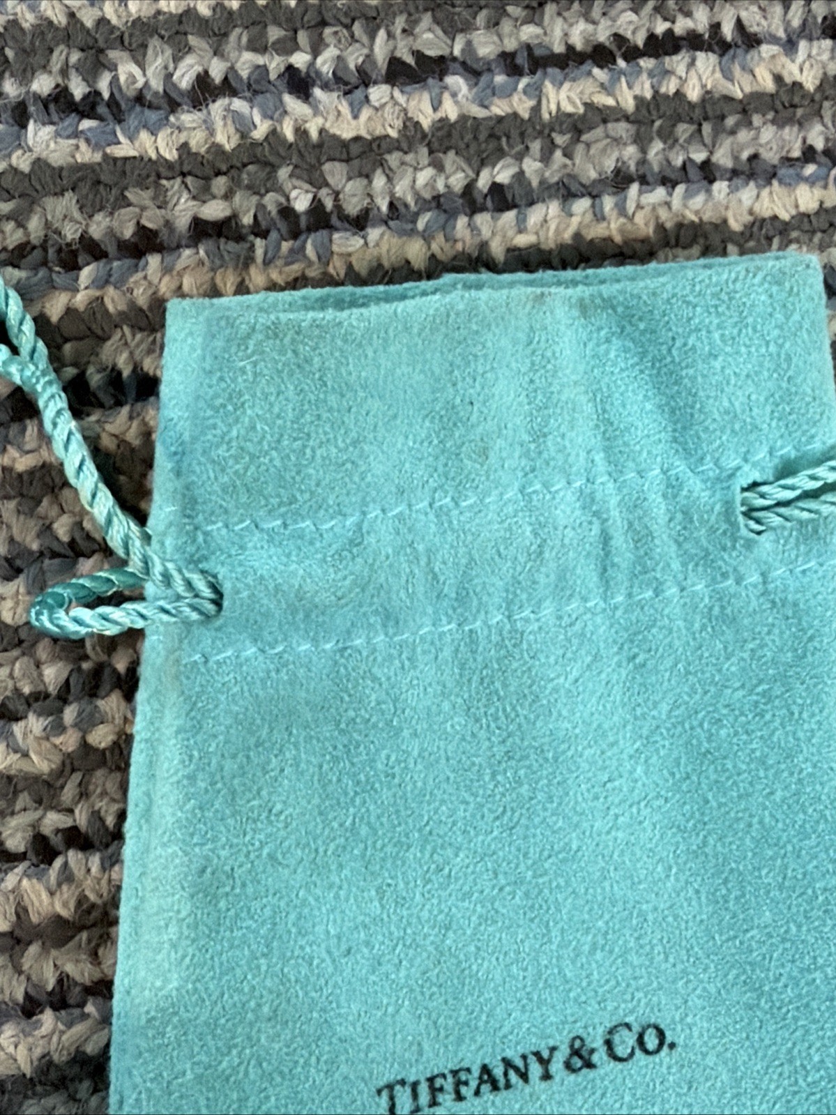 Authentic Tiffany & Co. Return to Tiffany Heart Tag Toggle Necklace 16” W/ Pouch