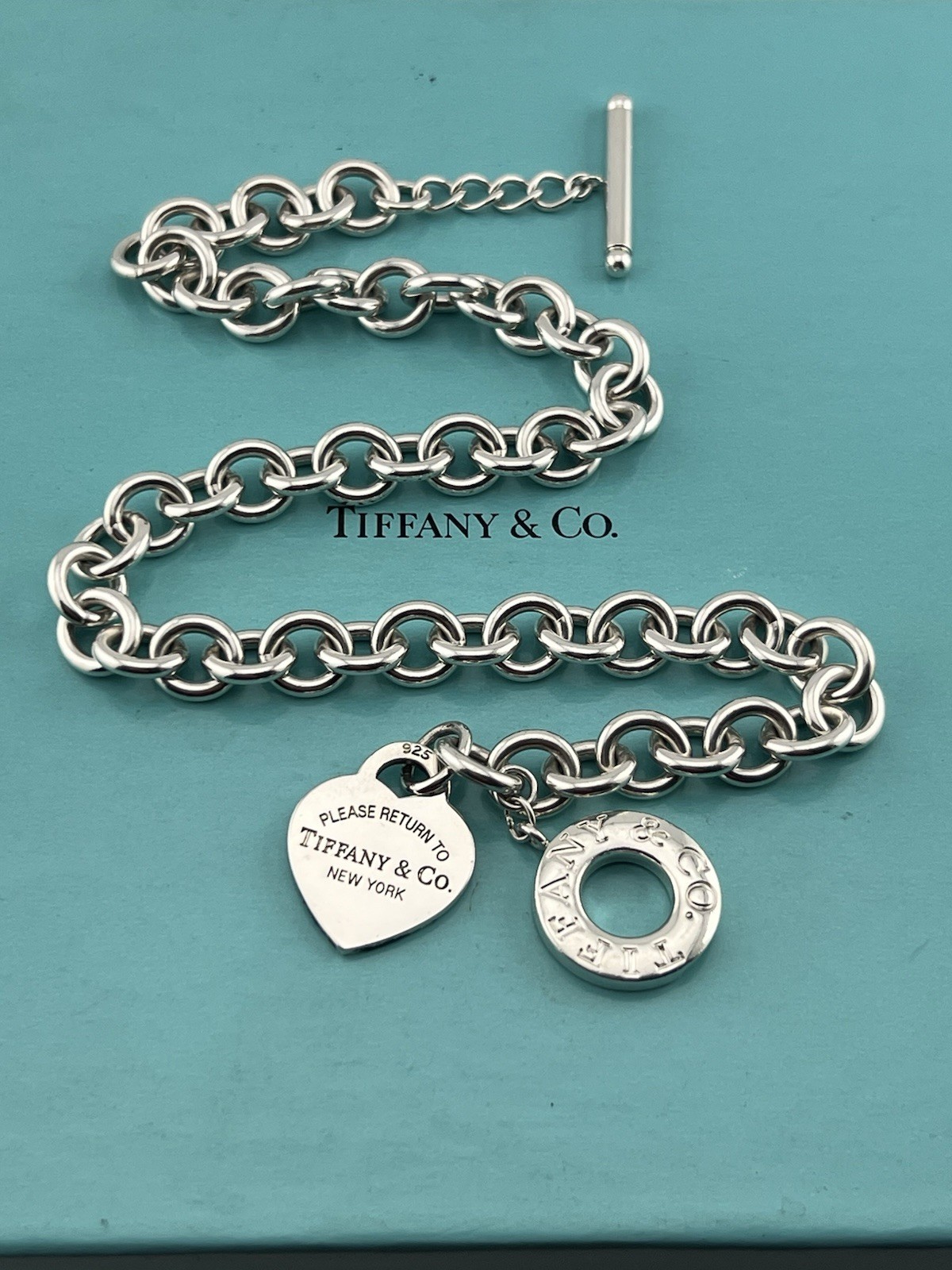 Tiffany Co. Necklace, Return to Tiffany Heart Toggle Necklace 16” Inches Long