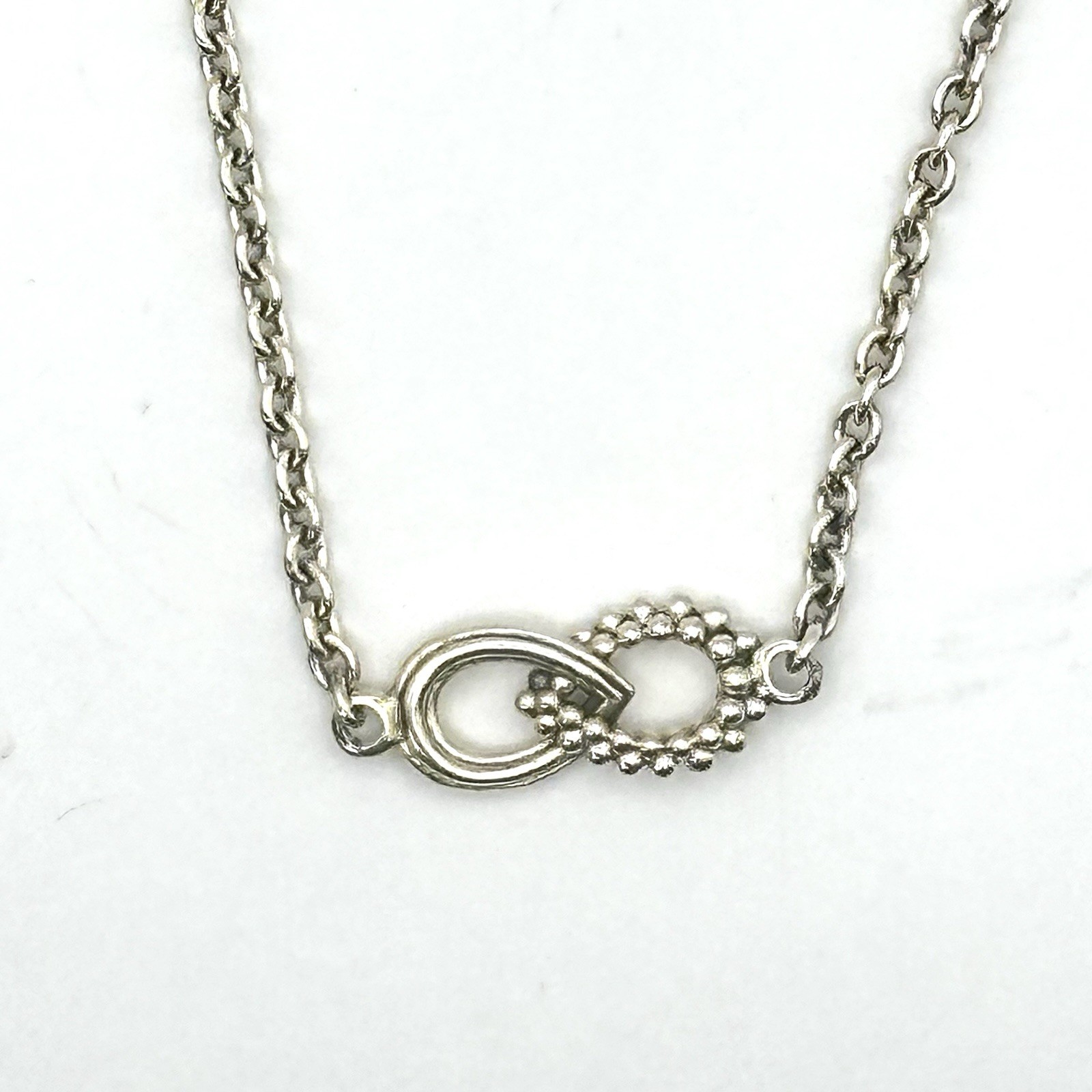 Lagos Signature Caviar Silver Fluted Station Necklace