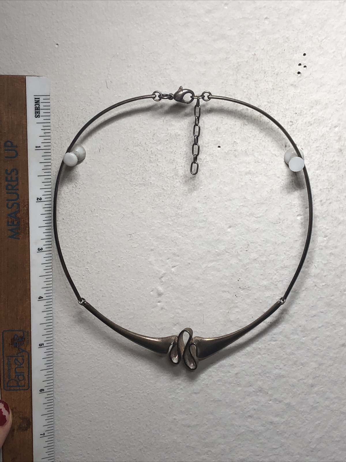 BIJOU JEUNESSE GUNTHER 925 Sterling Silver Collar Necklace 15 1/2″, 25g Germany