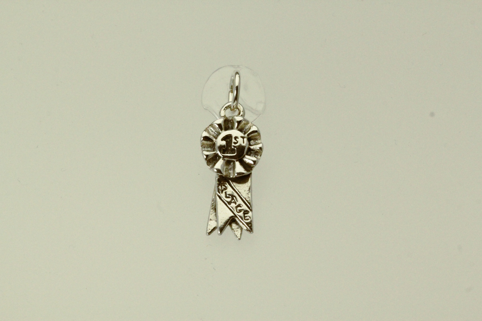925 Sterling Silver 1st Place Ribbon Charm or Pendant 2.1 Grams (PEN9092)
