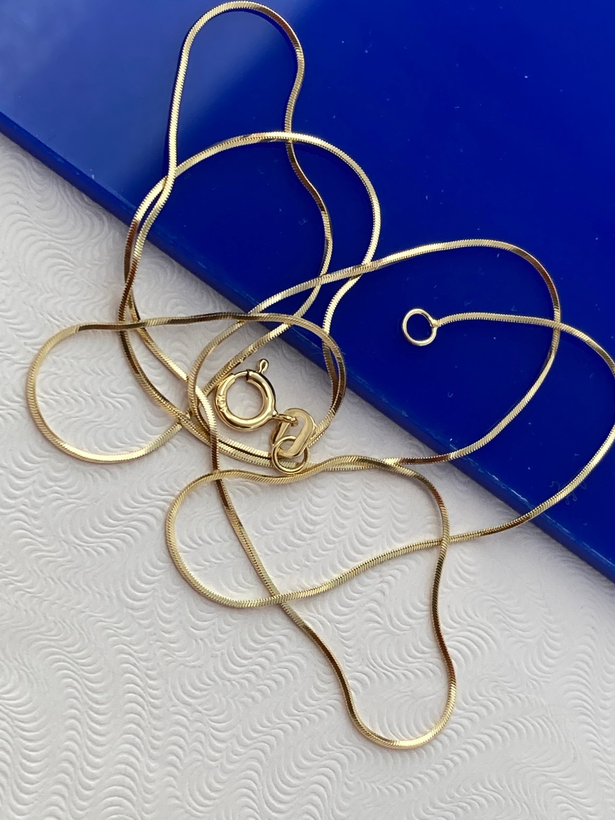 solid 10k gold snake necklace chain 3 thickness to choose real 10kt gold