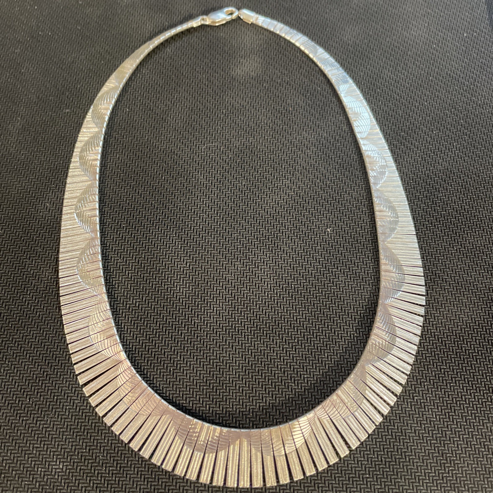 925 Sterling Silver Milor Made In Italy Well Crafted 16” Necklace Over 30g
