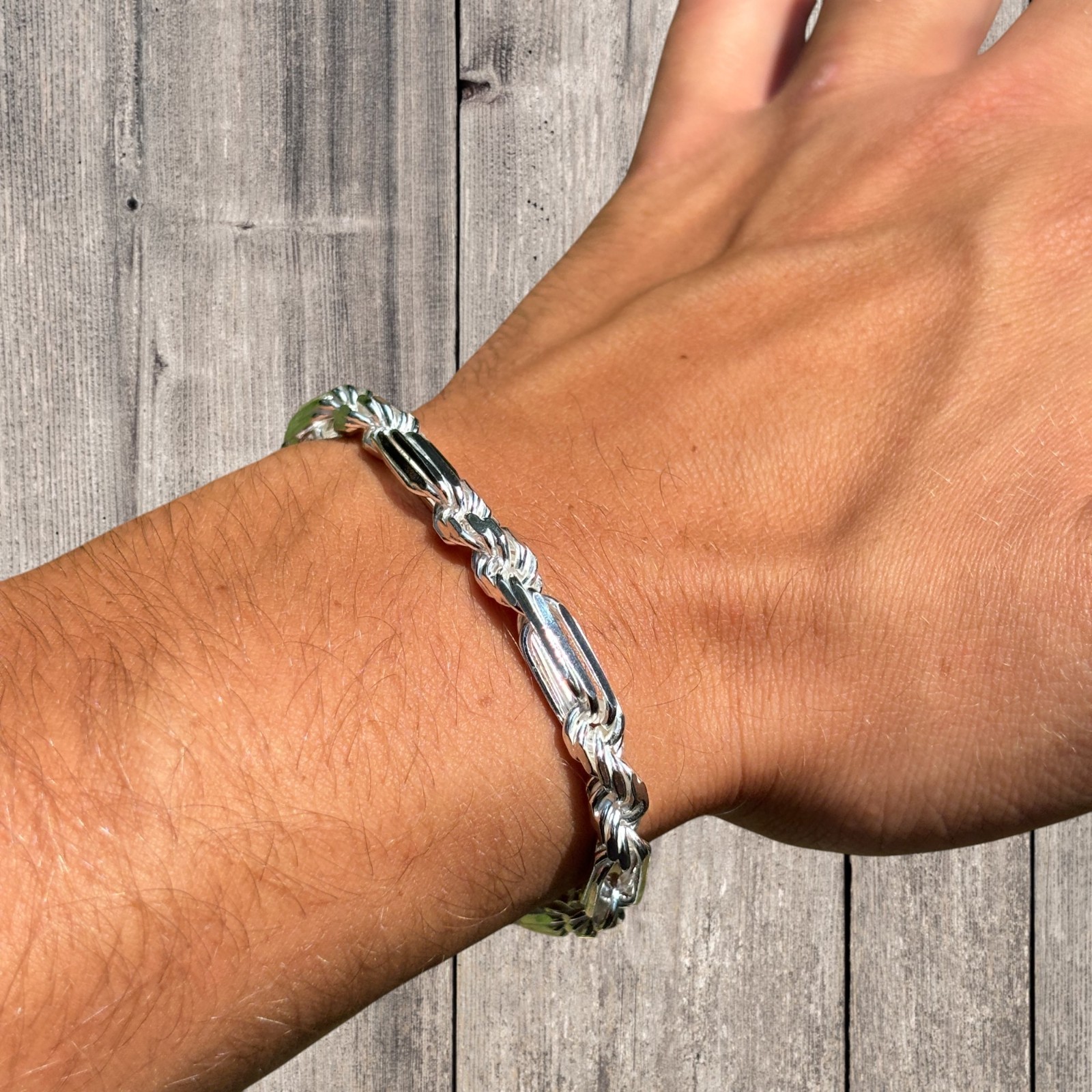 6mm Figarope Milano Bracelet – Solid 925 Sterling Silver Or 14k Gold Vermeil