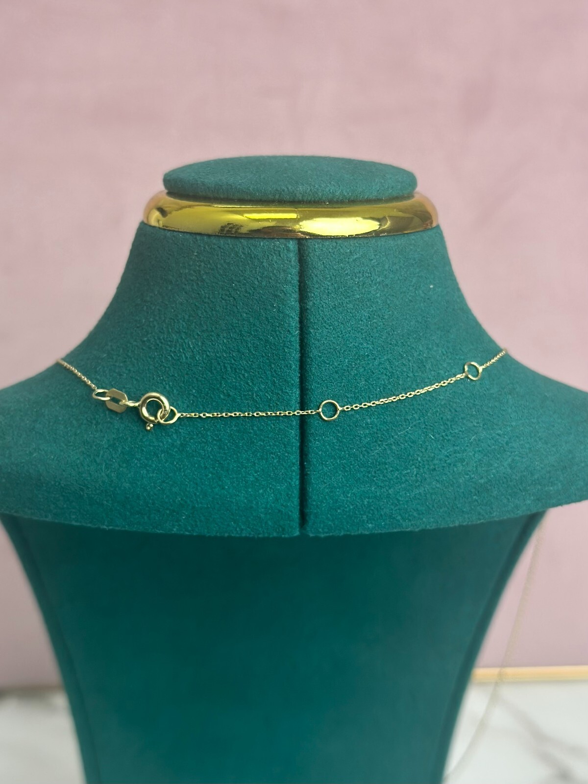 14k SOLID Gold Cable Chain 0.5mm Thin Necklace Adjustable 16″, 17″ & 18″, Boston