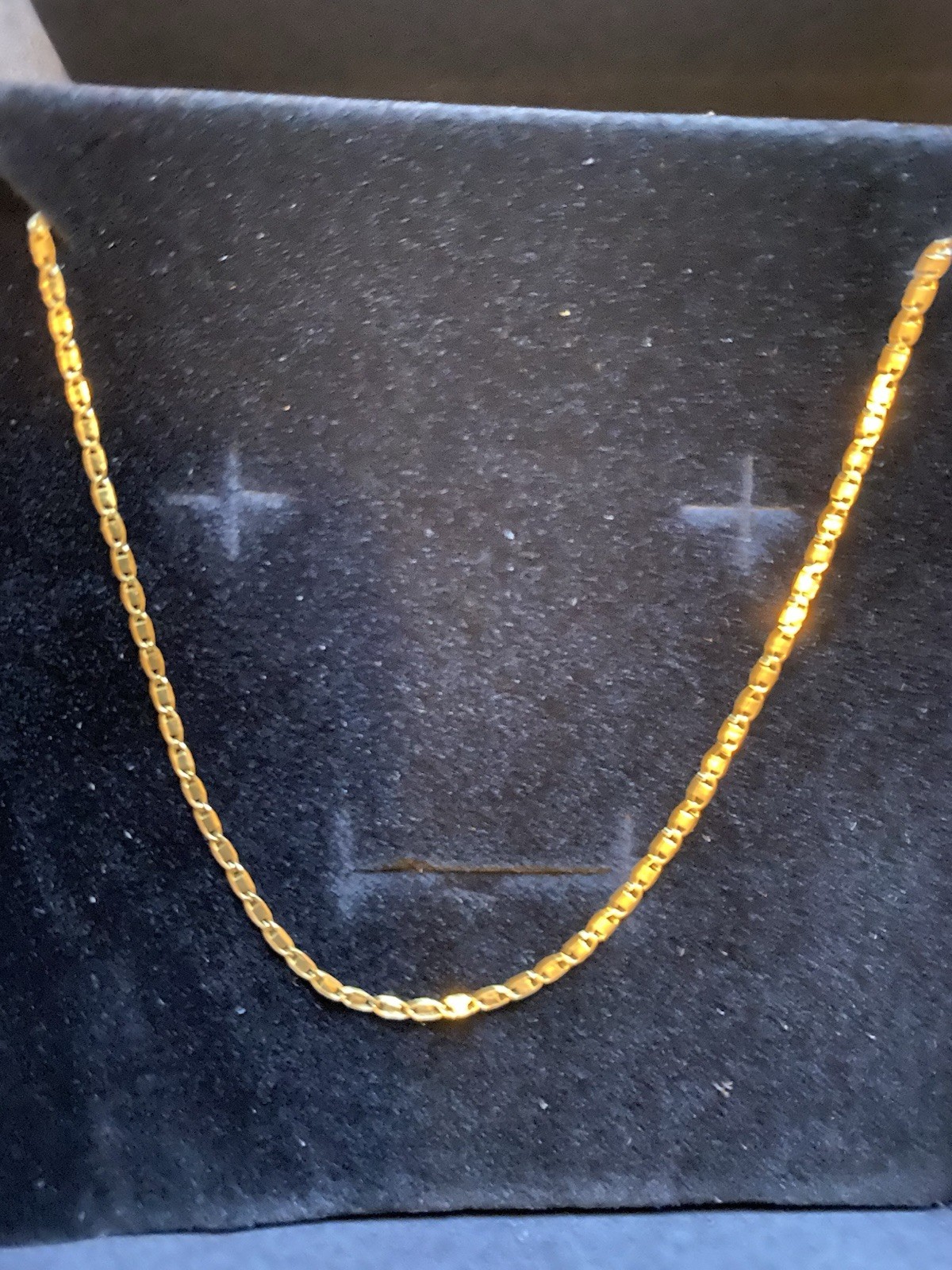 10K Solid Gold Valentino Style Chain 18 Inch 1.4mm