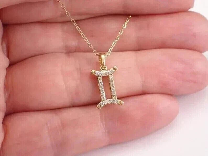 1.20 Ct Round Cut Lab Created Diamond Fancy Pendant 14k Yellow Gold Plated