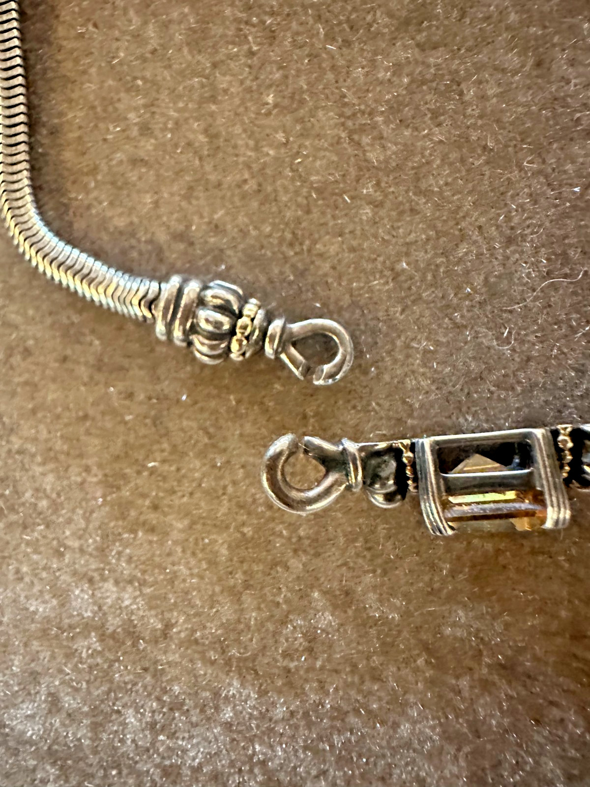 LAGOS necklace with citrine stone