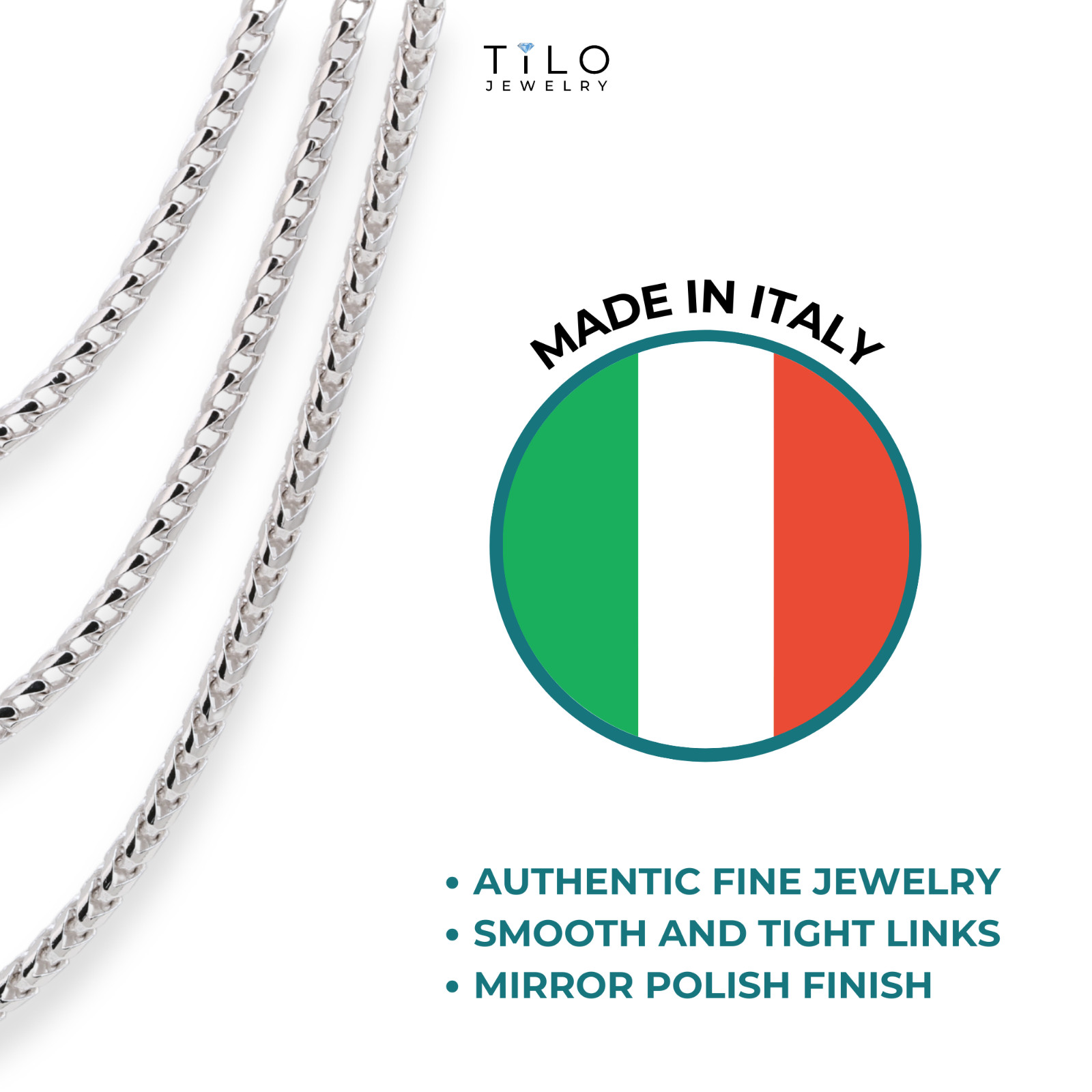 Solid 925 Sterling Silver 1.5mm-3mm Franco Chain Italian Pendant Necklace 16-26″