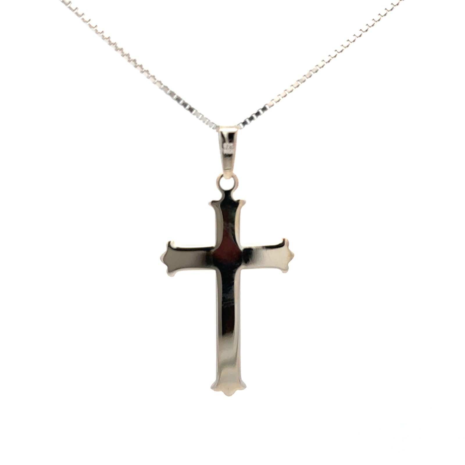 Sterling Silver Cross Pendant 3/4 x 1 1/2 Inch)