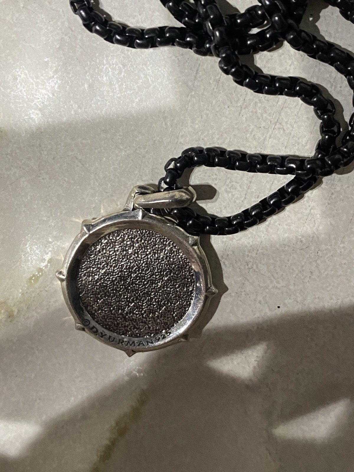 DAVID YURMAN DHARMA WHEEL DIAMOND AMULET PENDANT