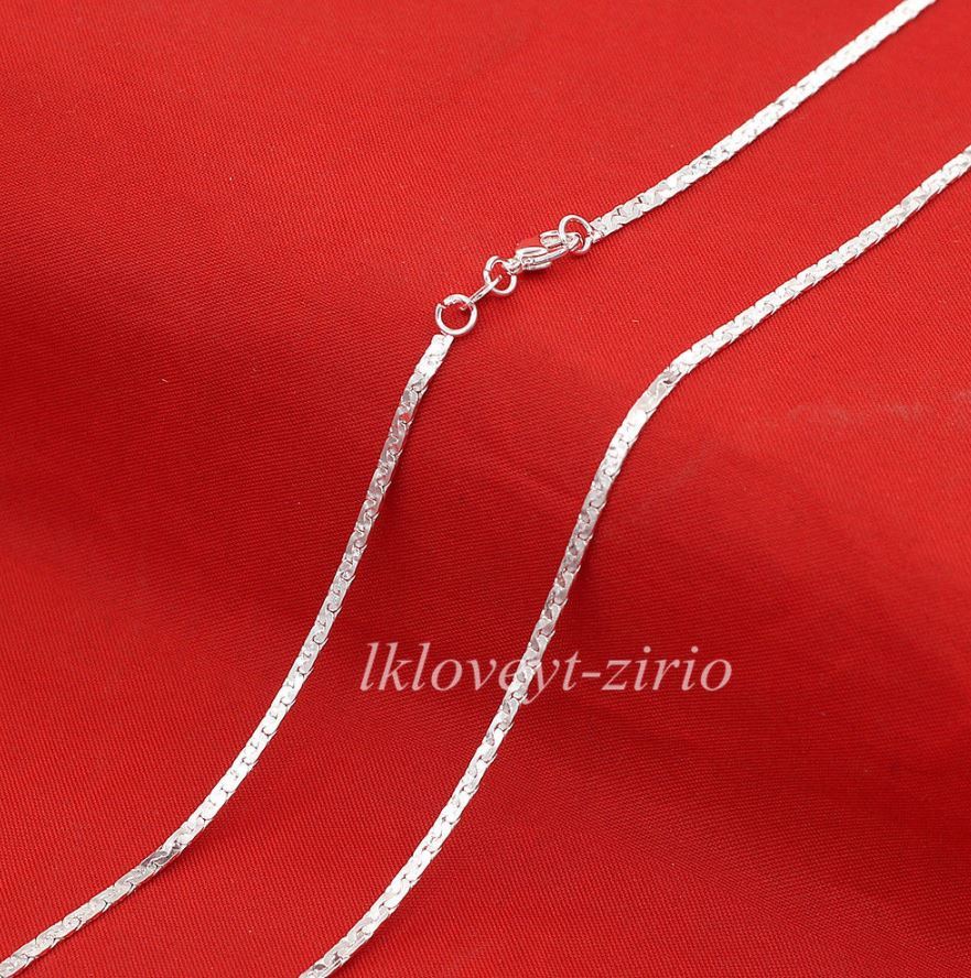 Flat Anchor Chain 22″L Necklace .925 Sterling Silver Lobster Clasp USA Seller