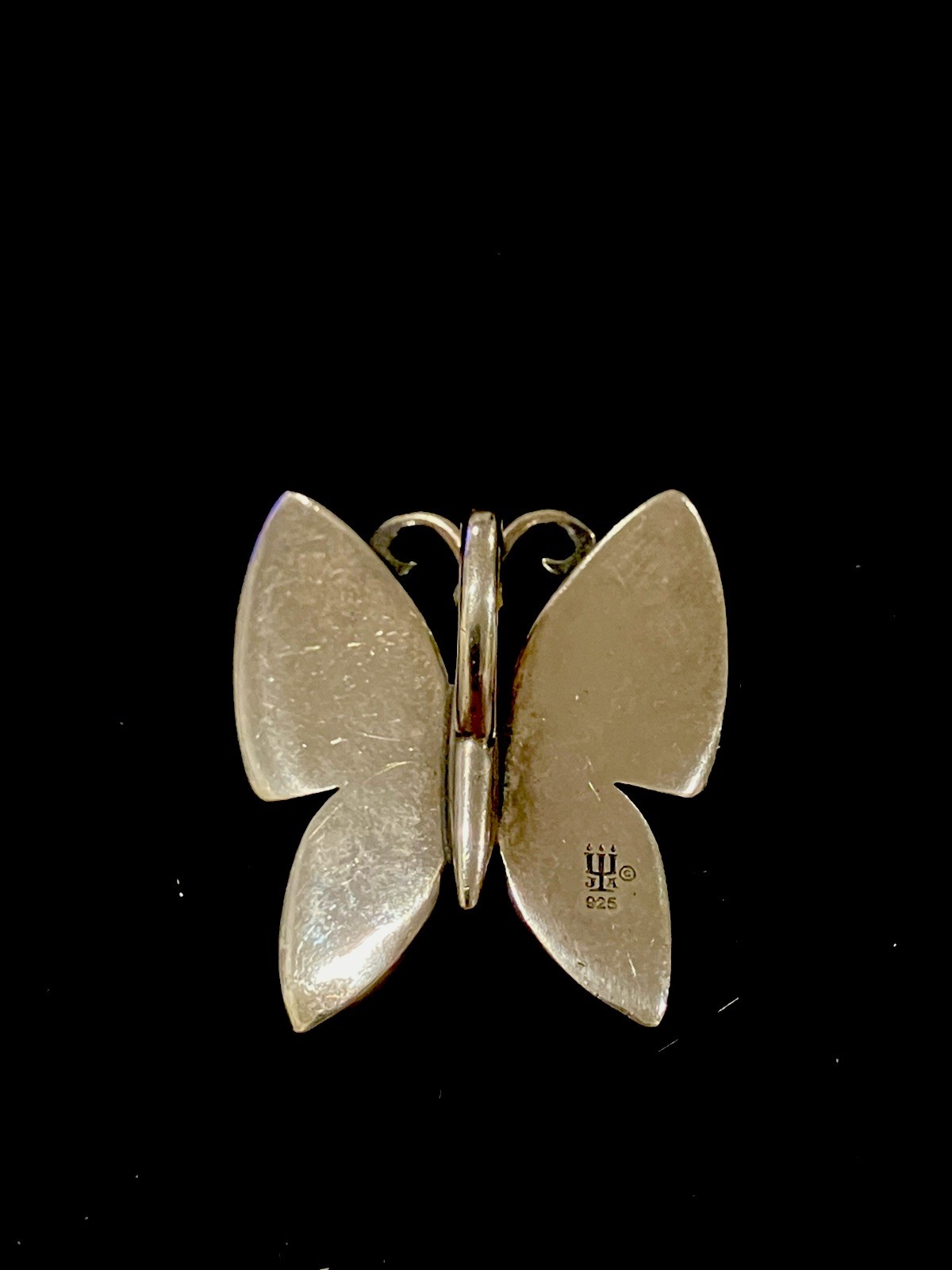 James Avery Retired Signed Mariposa Butterfly 925 Sterling Pendant Enhancer
