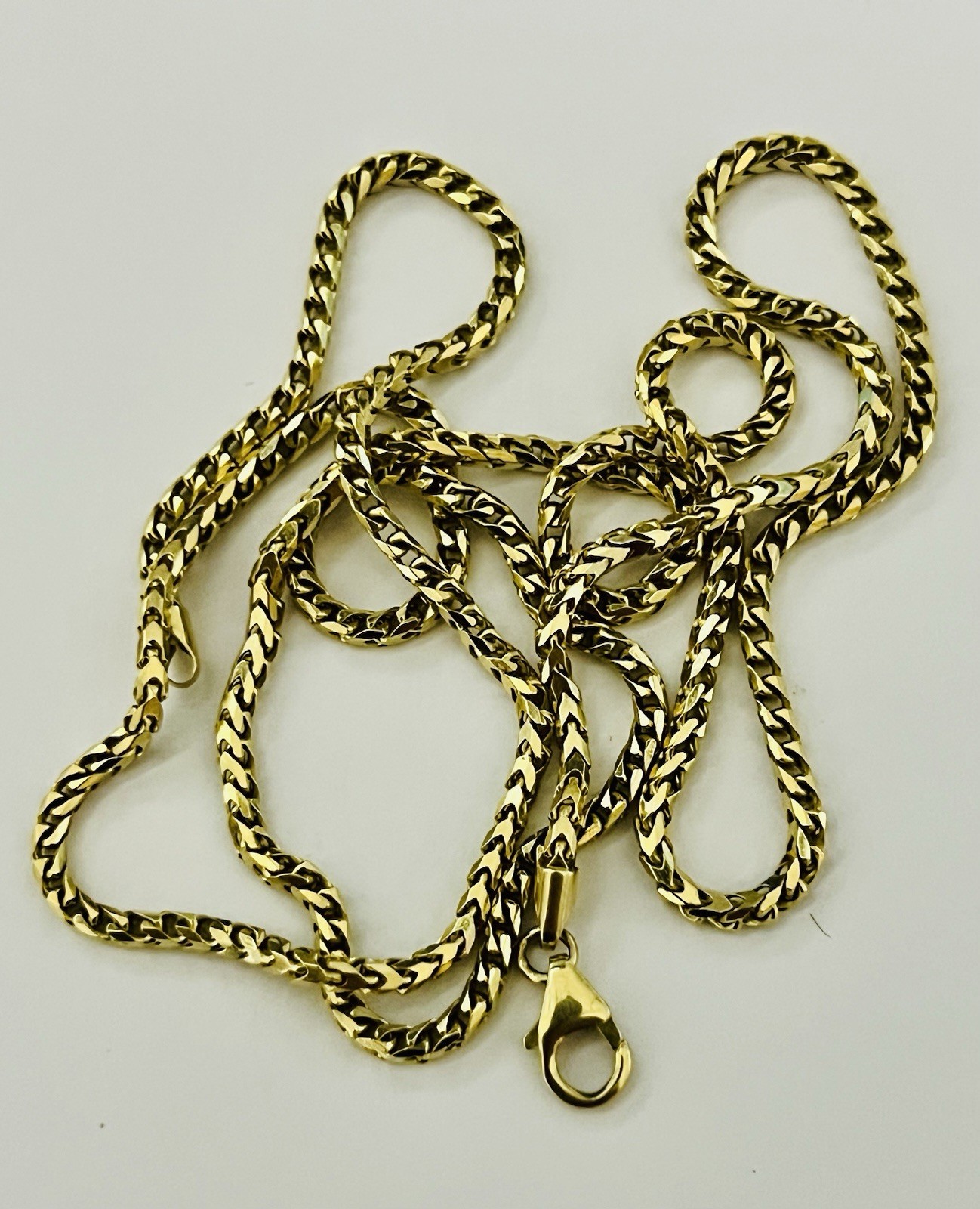14K Solid Yellow Gold Franco Chain 27” 2.5mm 19.23 Grams