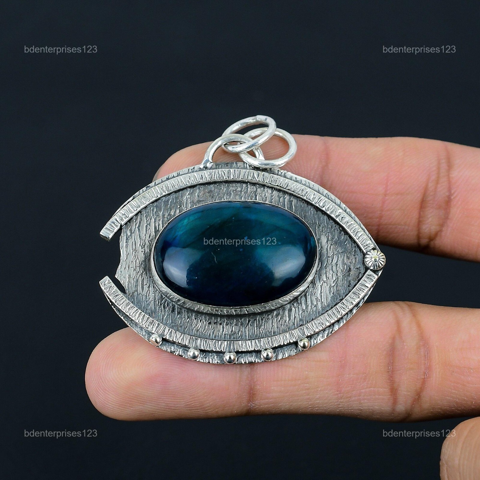 Neon Flash Labradorite Stone 925 Silver Birthday Anniversary New Pendant Jewelry