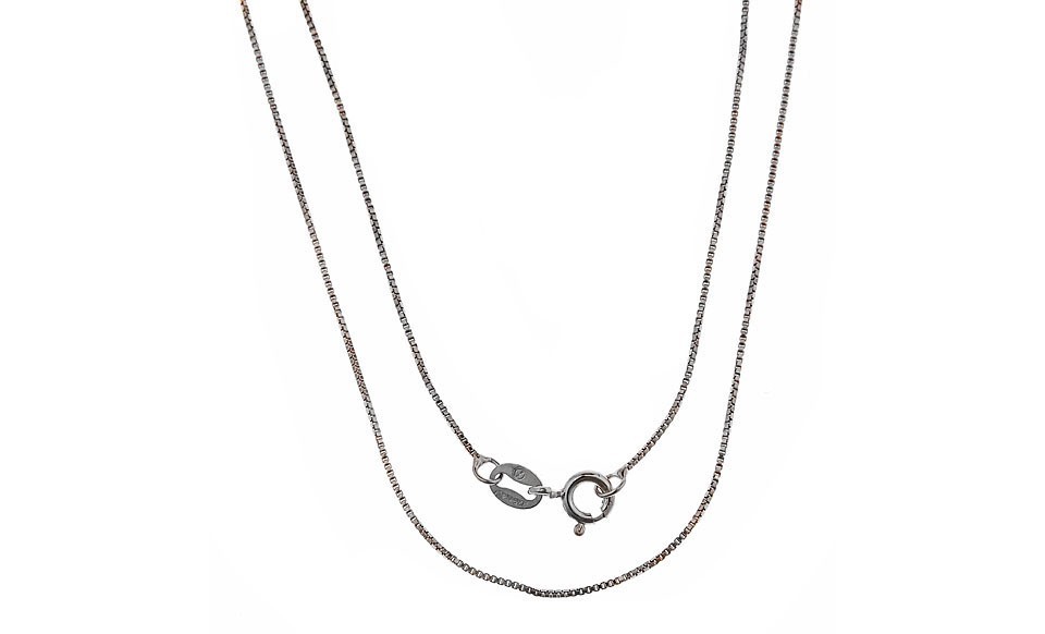 Italian 925 Sterling Silver 1mm Box Chain Necklace 16″- 30″