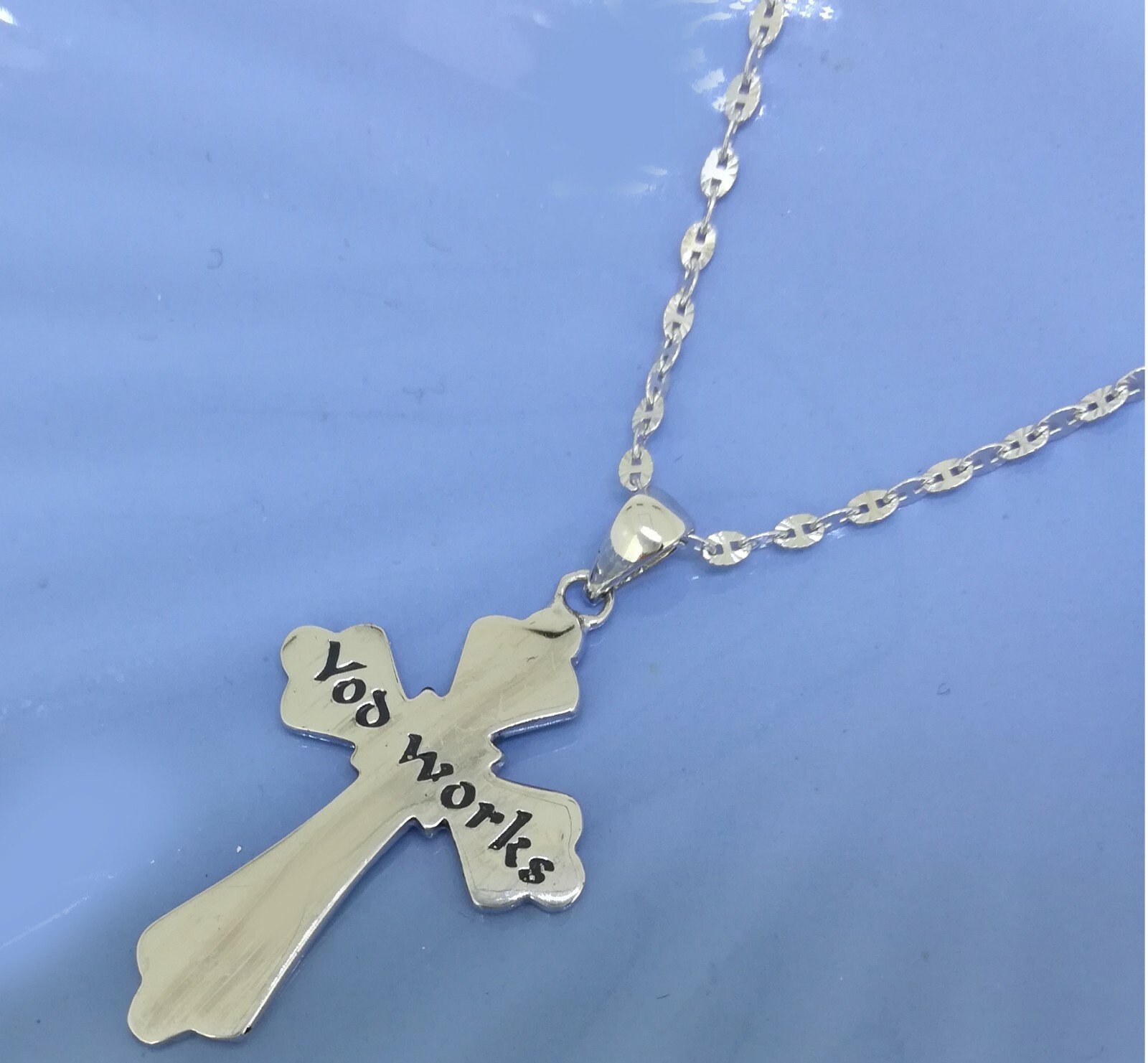 Elegant Genuine Solid 925 Sterling Silver Cross Pendant N-A926 Woman Gift