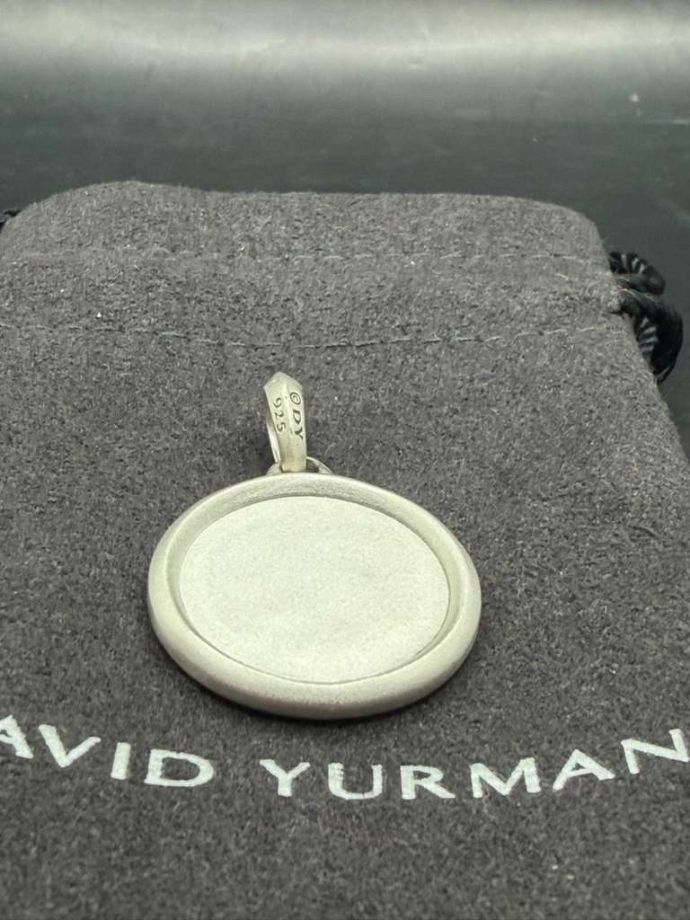 David Yurman Sterling Silver Saint Christopher Amulet Pendant